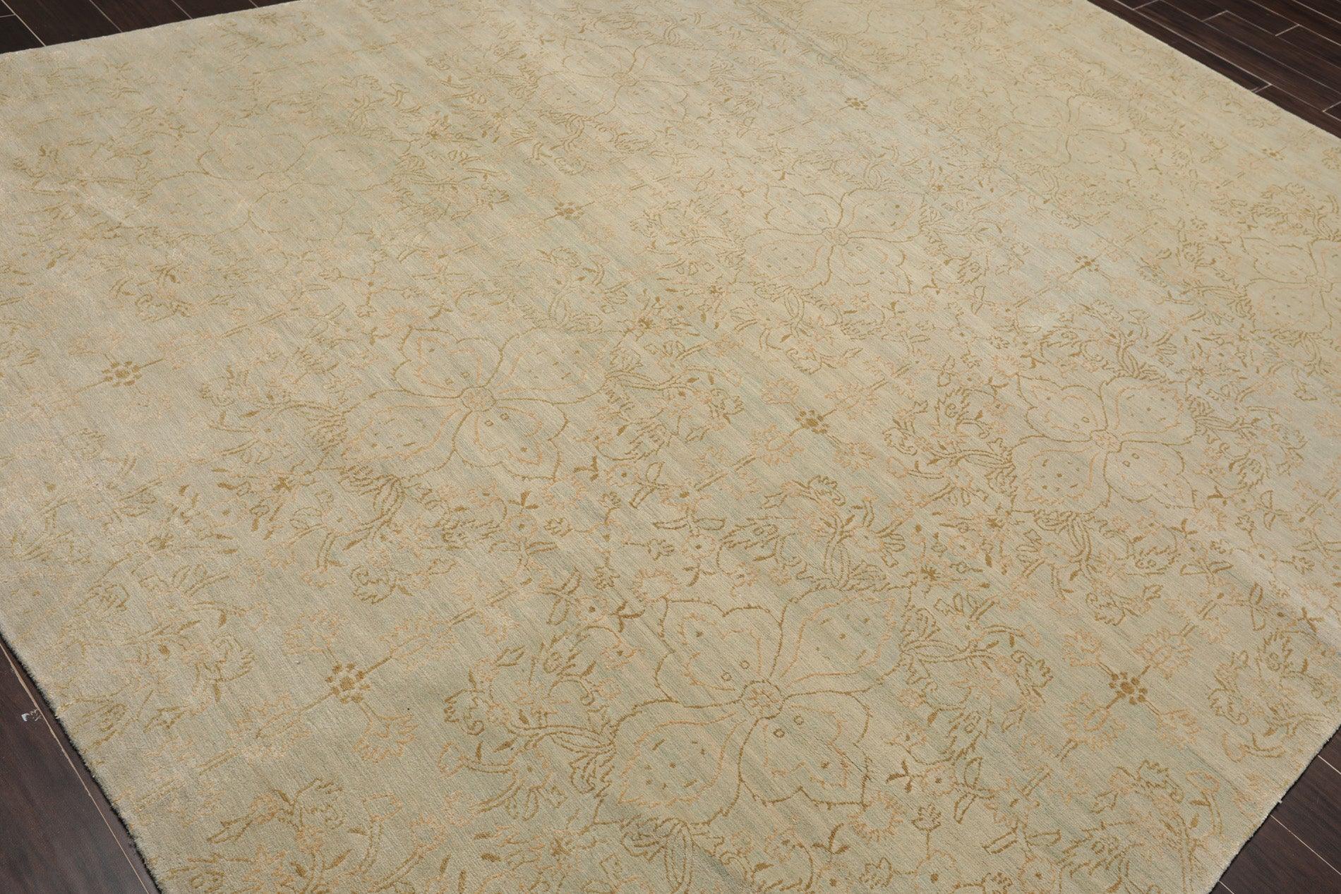 8' x 10'3" Hand Knotted Auth Wool & Silk Tibetan Oriental Area Rug Mint-3