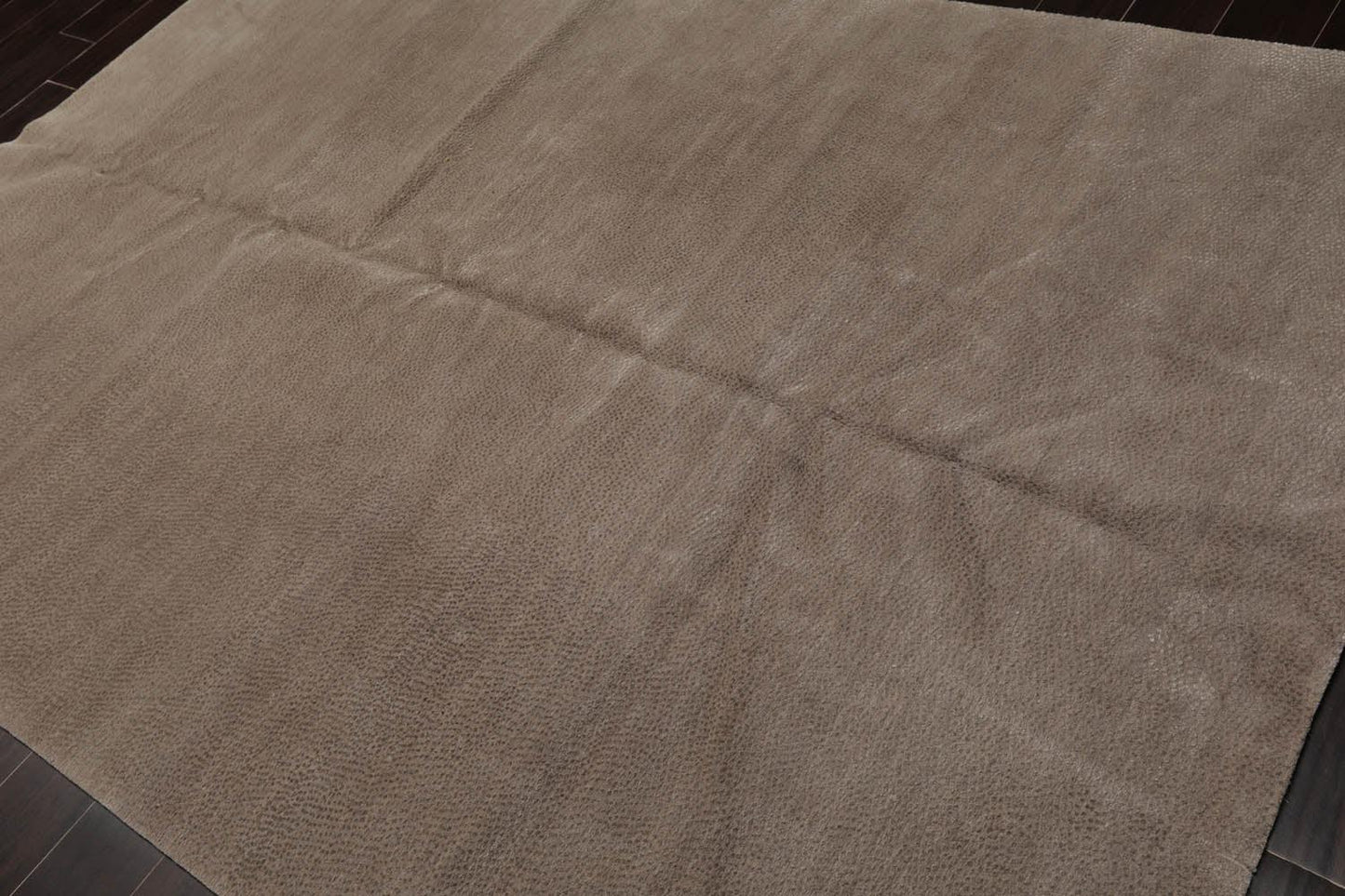 Lapchi 6’ x 8'10" Hand Knotted Modern Pindrop Wool & Silk Tibetan Area Rug Taupe-2