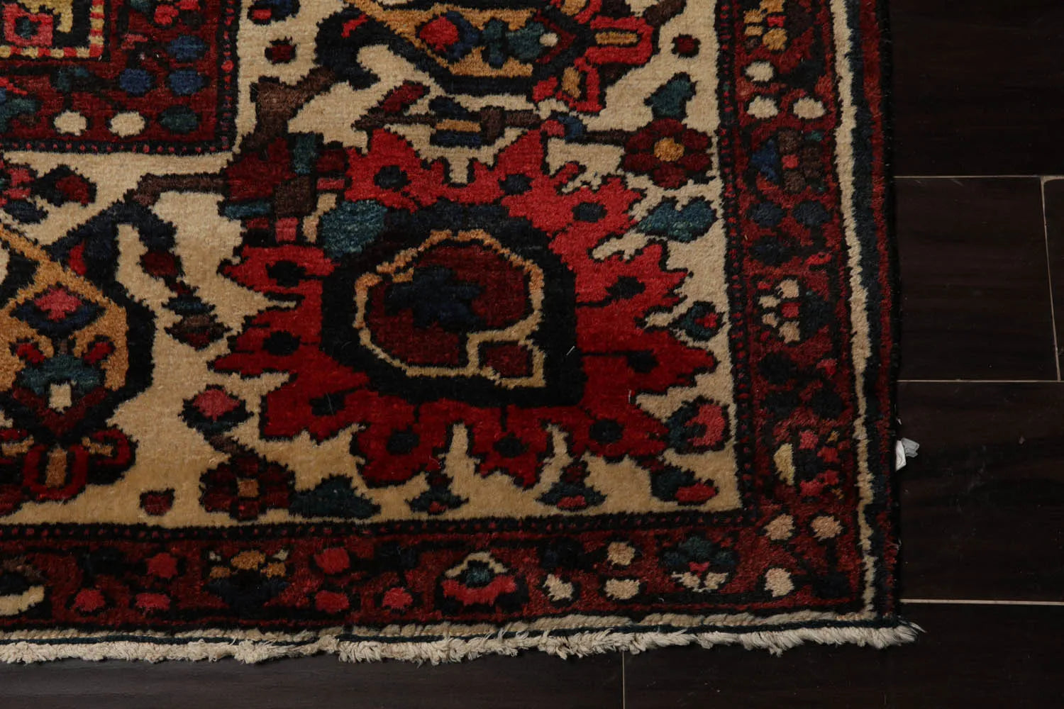 11'4''x16'1'' Palace Rust, Ivory Hand Knotted 100% Wool Bhakhtiari Traditional Oriental Area Rug-4