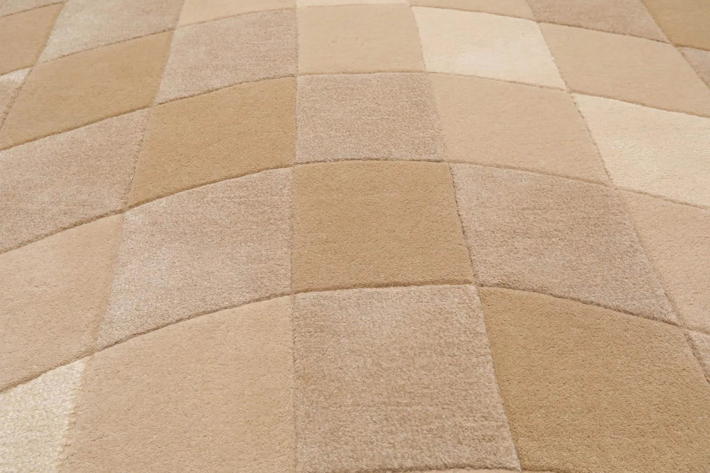 5' x 7'6'' Handmade Wool & Art Silk Hip Designer Area Rug Beige Ivory, Taupe-4