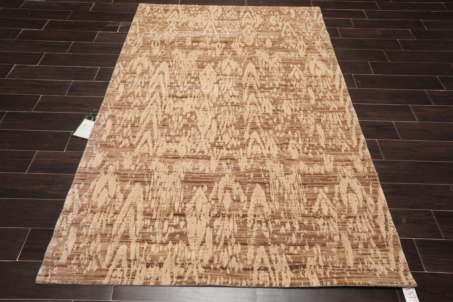 5'3" x 7'5" Transitional Wool & Art Silk Oriental Area Rug Taupe-1