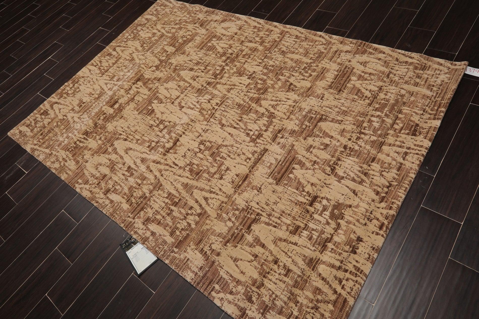 5'3" x 7'5" Transitional Wool & Art Silk Oriental Area Rug Taupe-2