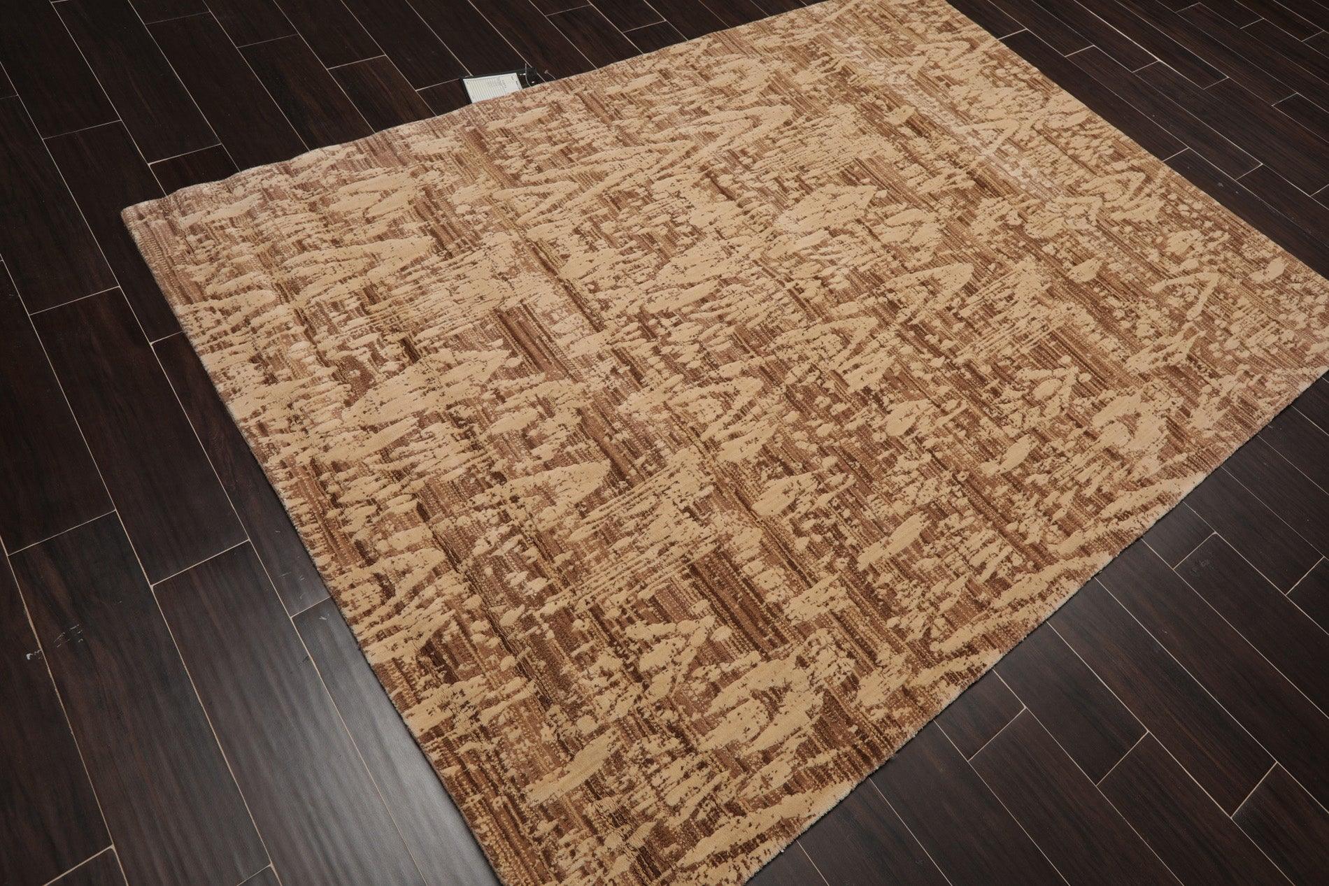 5'3" x 7'5" Transitional Wool & Art Silk Oriental Area Rug Taupe-3