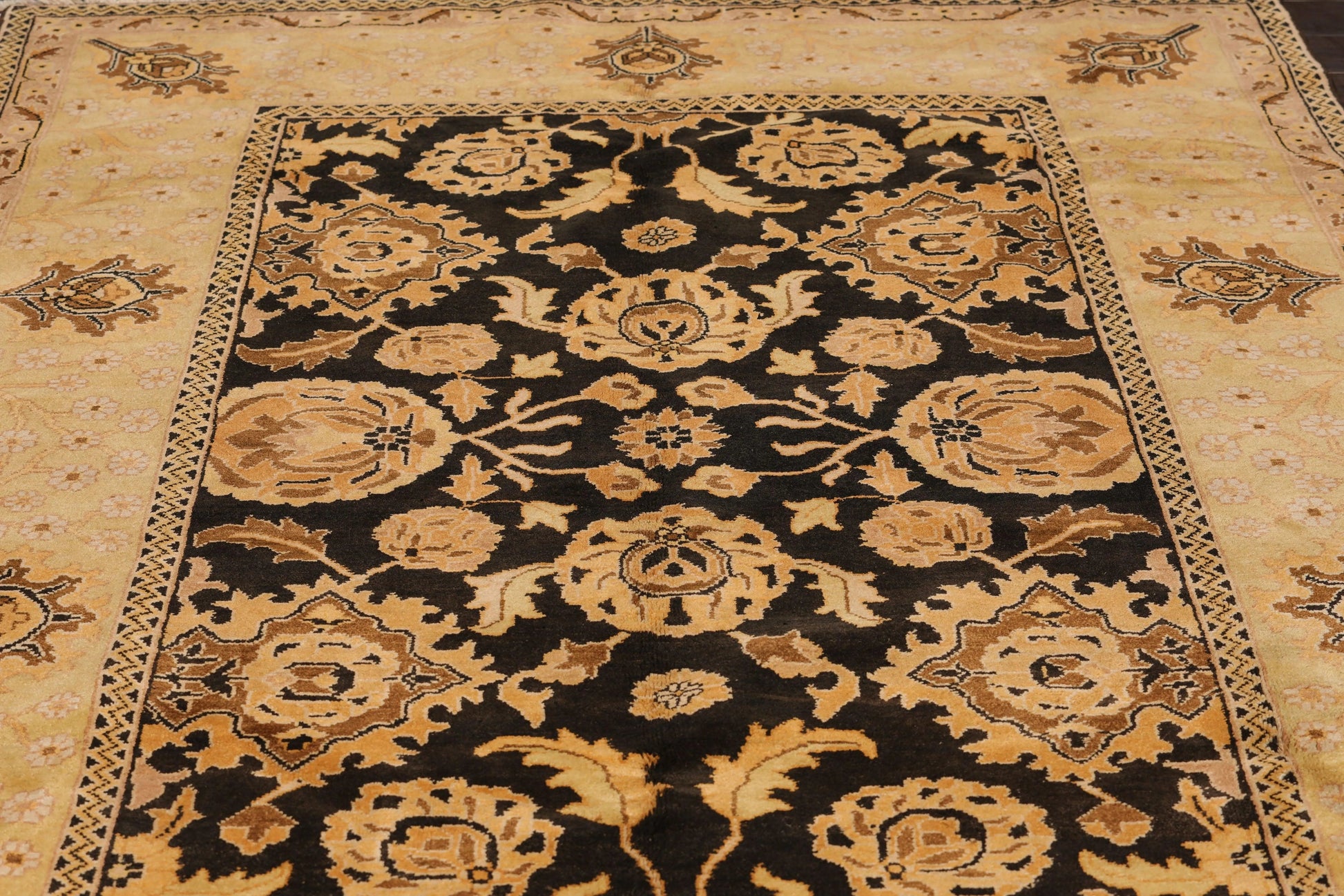6' x 9' Hand Knotted 100% Wool Traditional Oriental Area Rug 6x9 Dark Chocolate-4