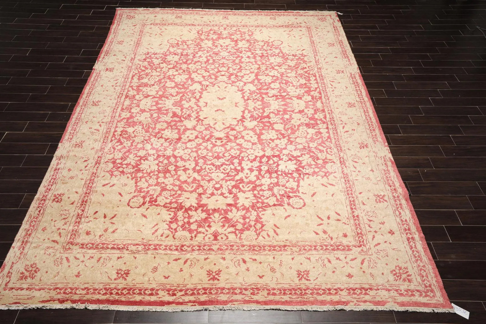 10' x14' Hand Knotted Antique Reproduction Erased Pattern Area Rug Pomegranate-1
