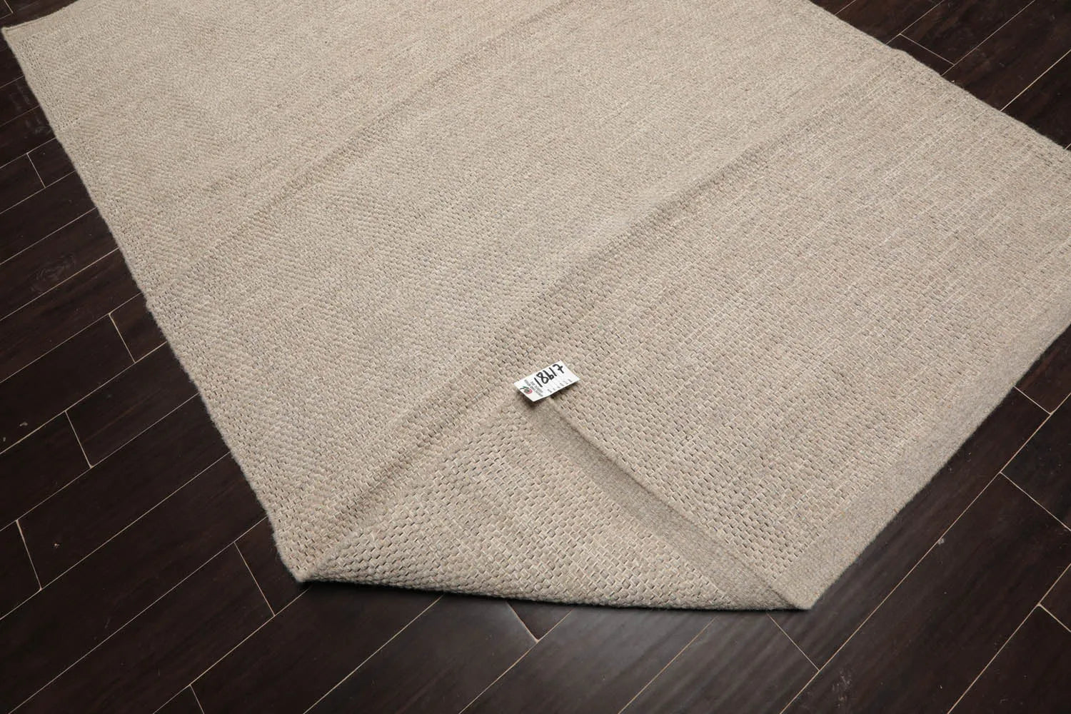 LoomBloom 5x8 Moss Traditional Hand Woven Wool Rug-3