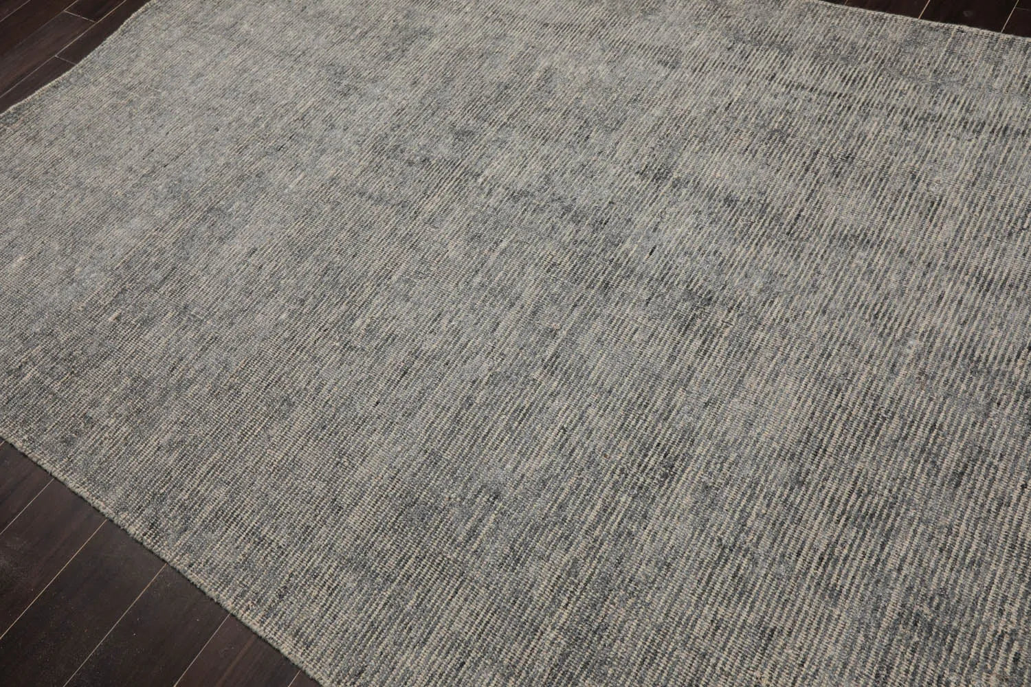 LoomBloom Beige Modern Ribbed Hand Knotted Wool Oriental Area Rug in 5x8-3