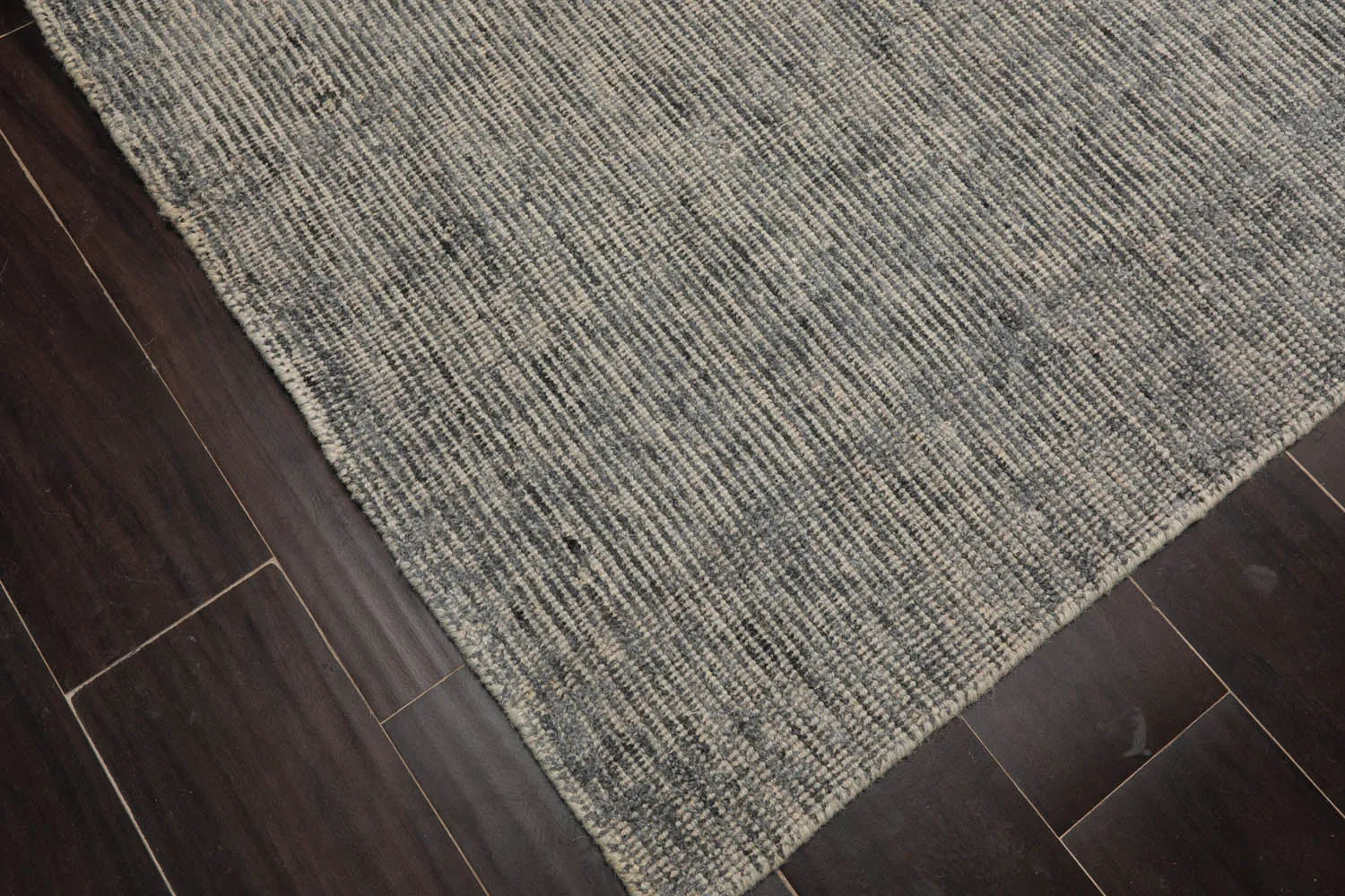 LoomBloom Beige Modern Ribbed Hand Knotted Wool Oriental Area Rug in 5x8-4