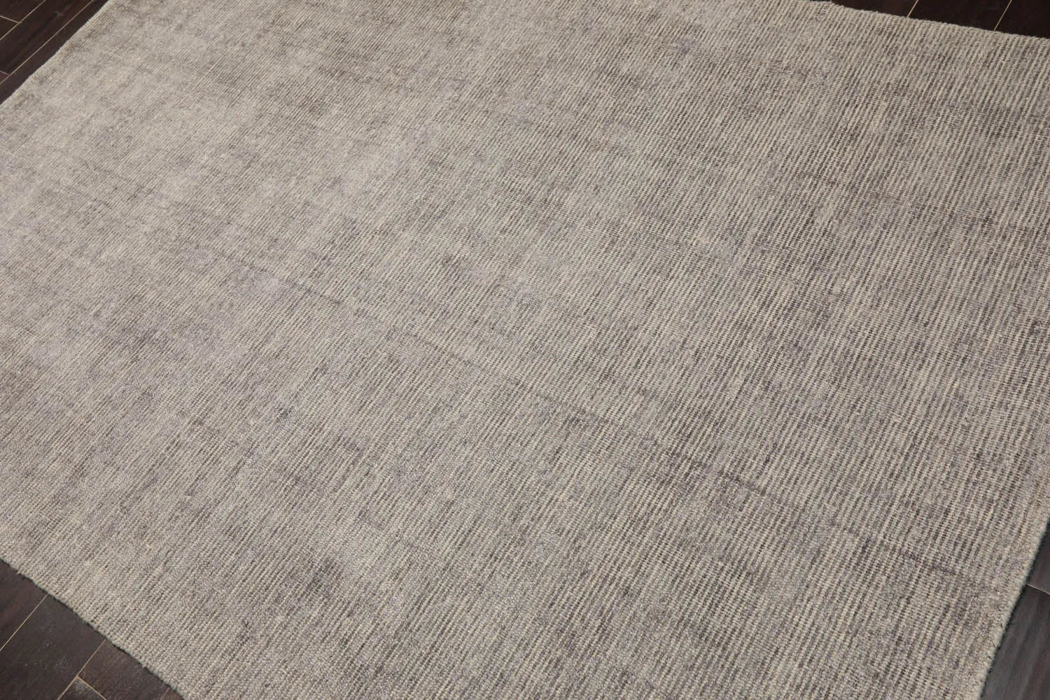 LoomBloom 5x8 Hand Knotted Taupe Oriental Area Rug-3