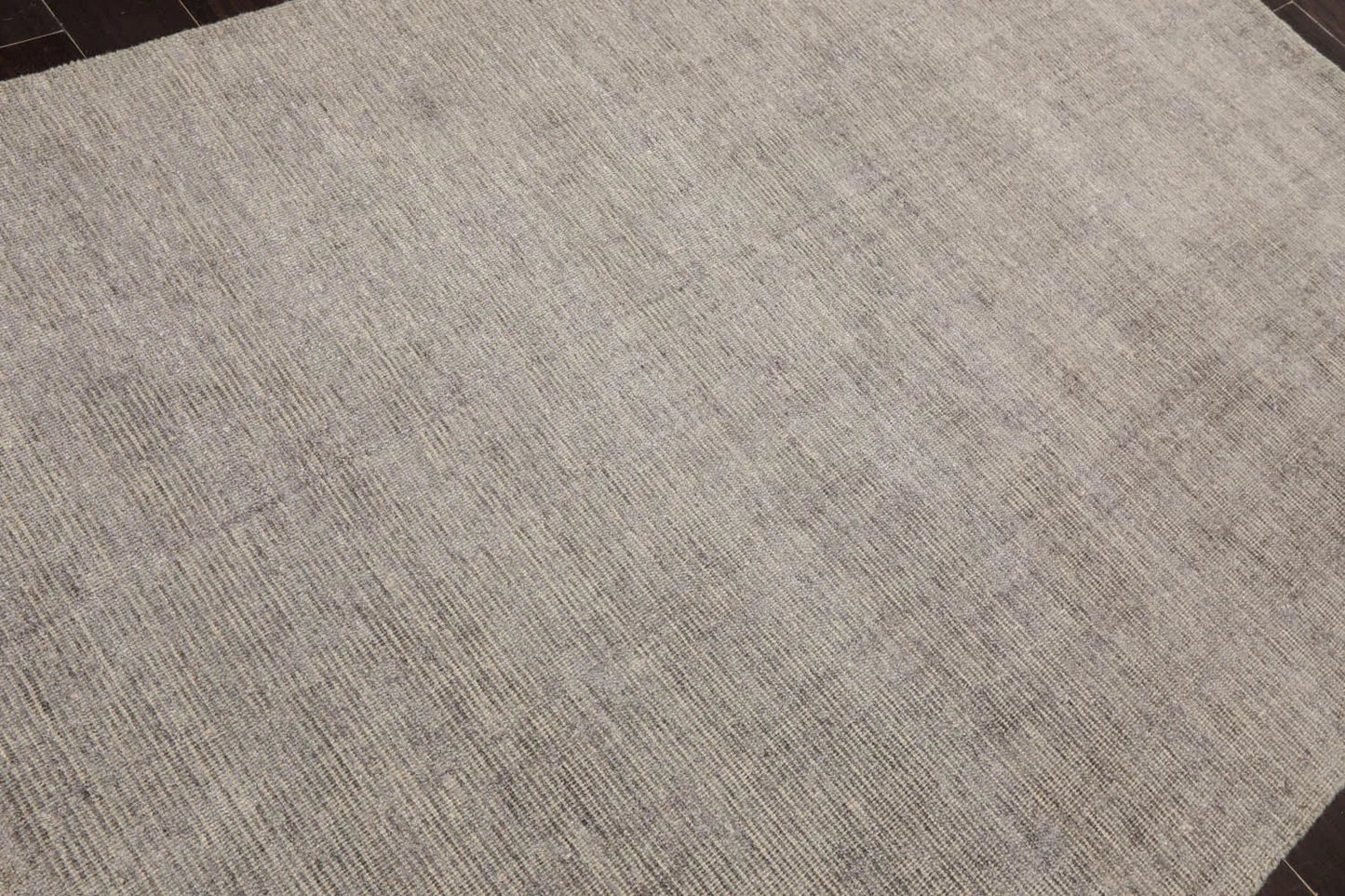 LoomBloom 5x8 Hand Knotted Taupe Oriental Area Rug-4