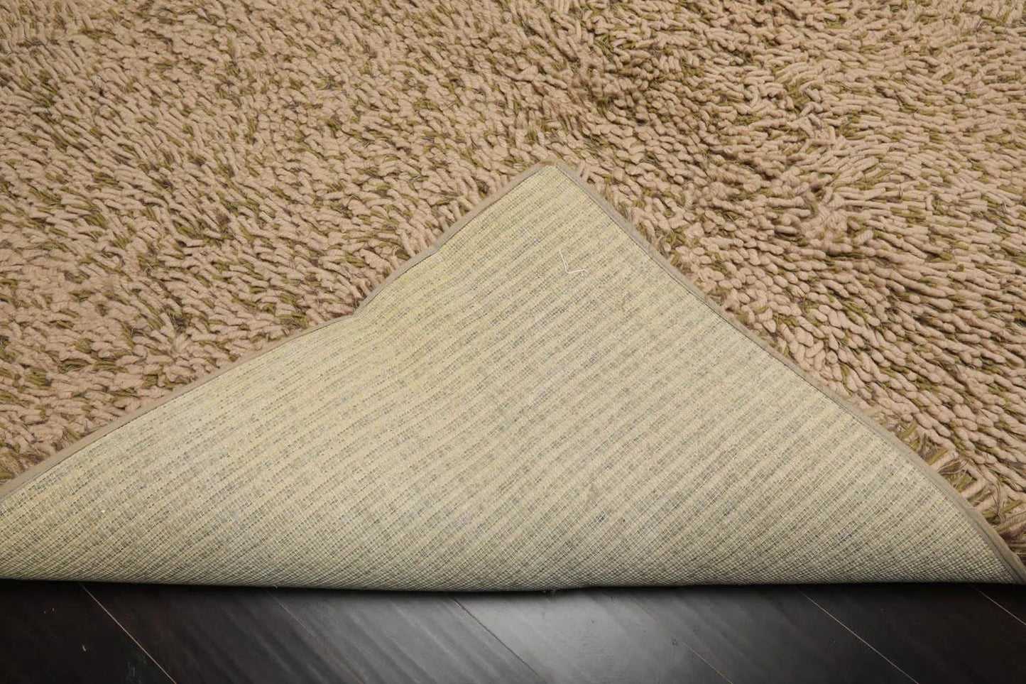 6’ x 9’ USA made Modern & Contemporary Shag Wool Oriental Area Rug Beige-3