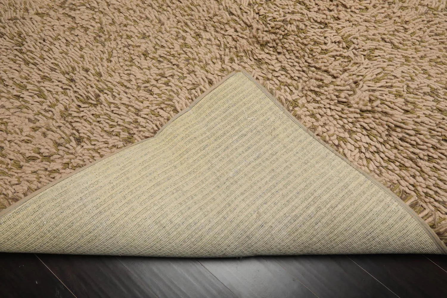 6’ x 9’ USA made Modern & Contemporary Shag Wool Oriental Area Rug Beige-3