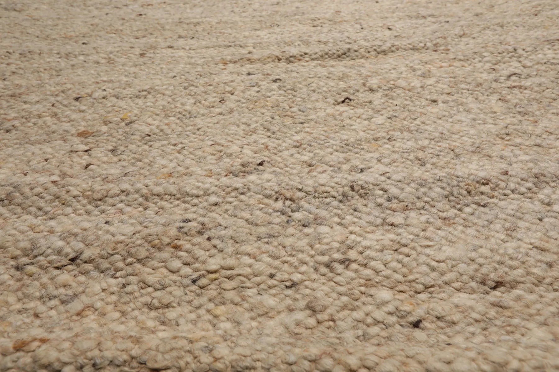 LoomBloom 9x12 Beige Hand Woven Contemporary Geometric Flatweave Wool Oriental Area Rug-4