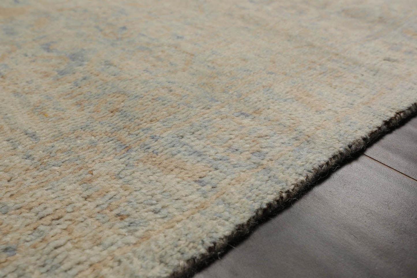 LoomBloom 7'10''x9'10" Gray Hand Knotted Transitional Oushak Wool Oriental Area Rug-2