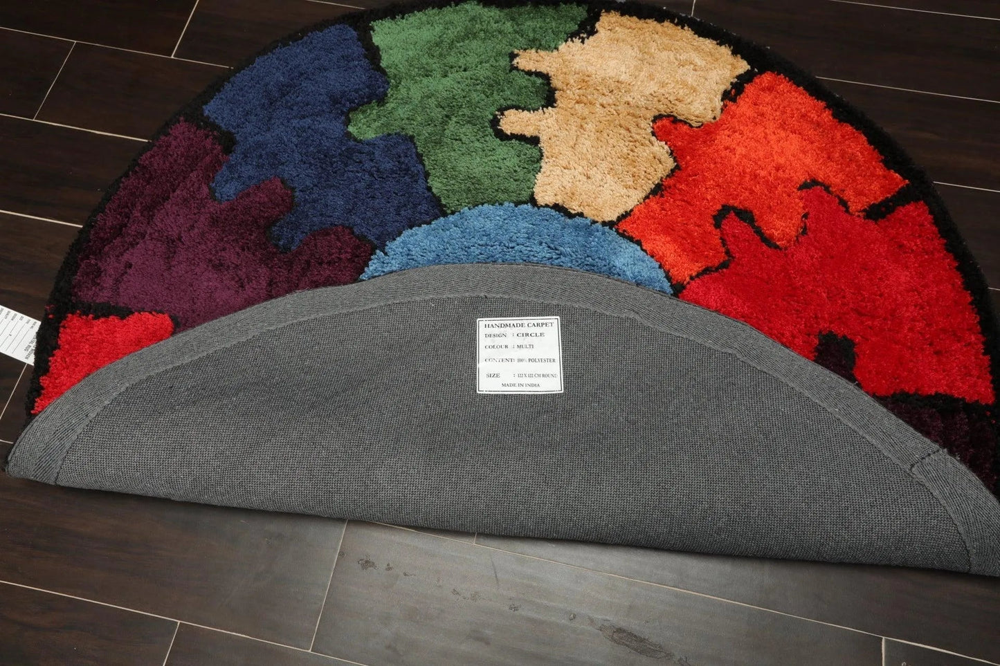 4' x4' Round Oriental Area Persian Rug-4