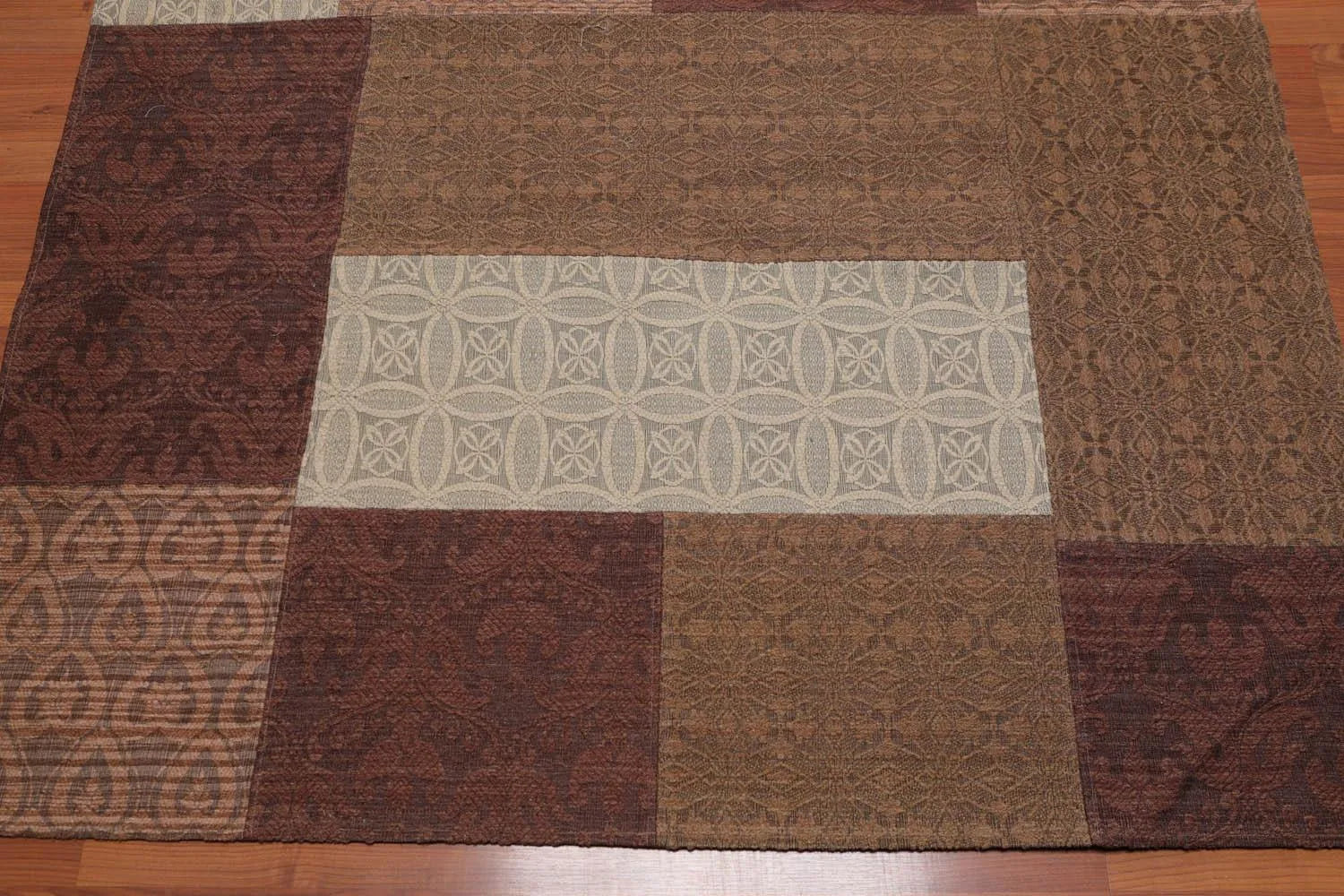 5'x7' Handmade Polypropylene  Oriental Area Rug Brown, Beige Color-3