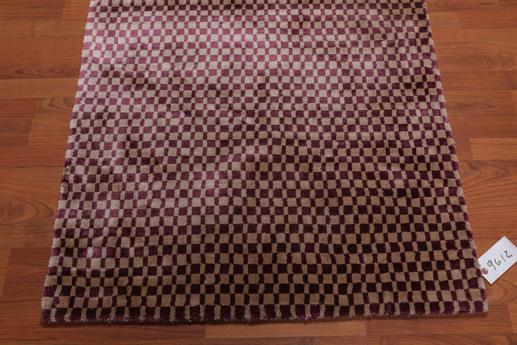 3’ x 5' Handmade Graphic 100% Bamboo silk Traditional Oriental Area rug Purple-3