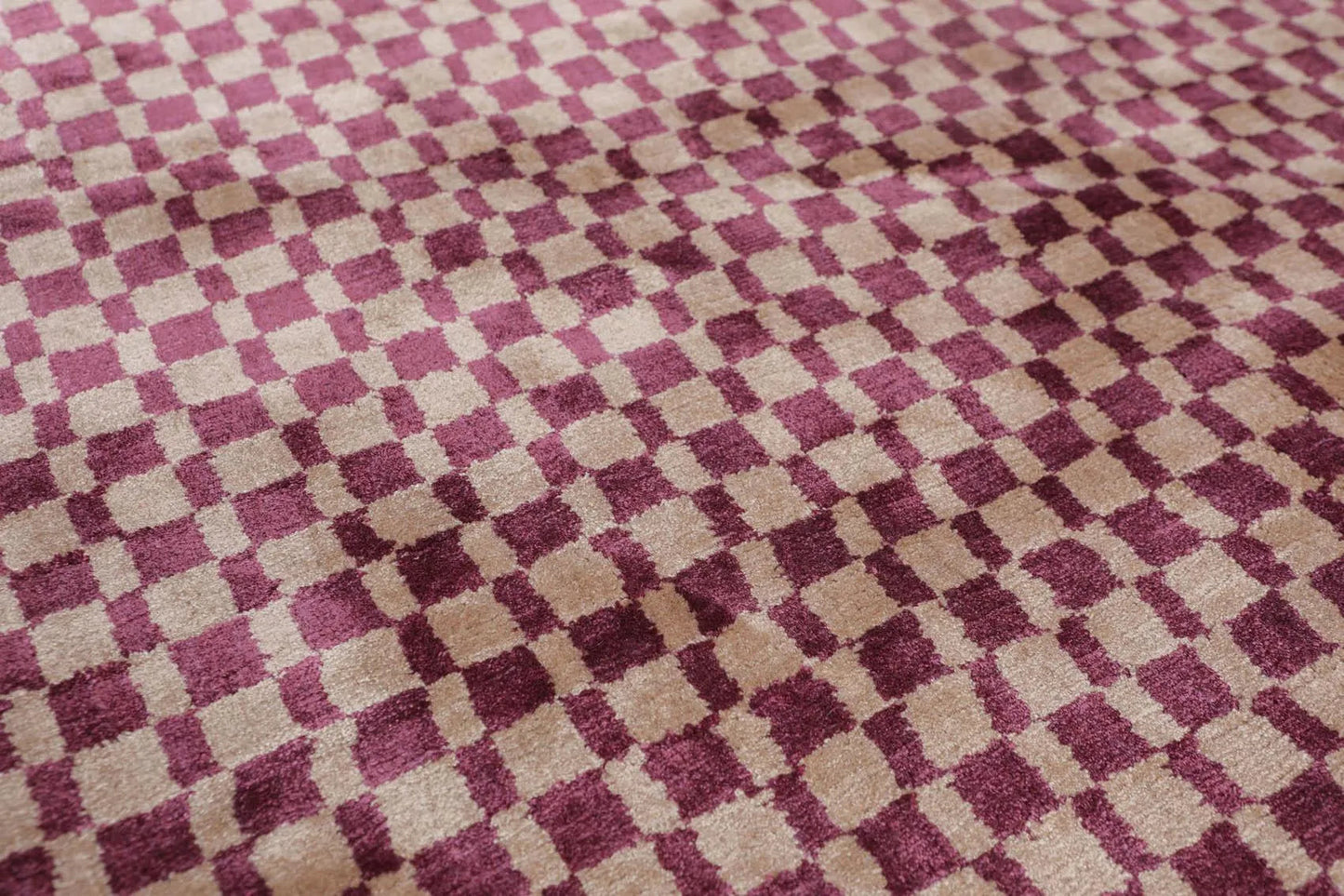 3’ x 5' Handmade Graphic 100% Bamboo silk Traditional Oriental Area rug Purple-4