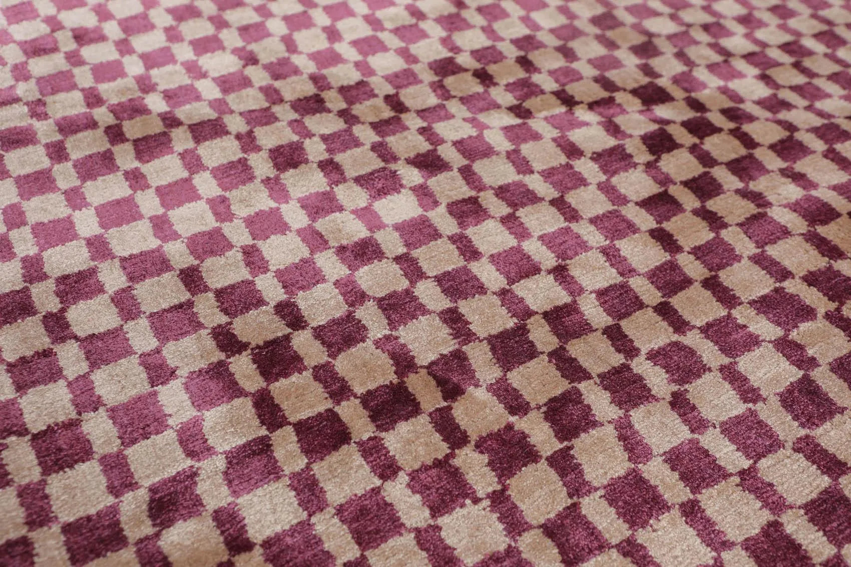 3’ x 5' Handmade Graphic 100% Bamboo silk Traditional Oriental Area rug Purple-4