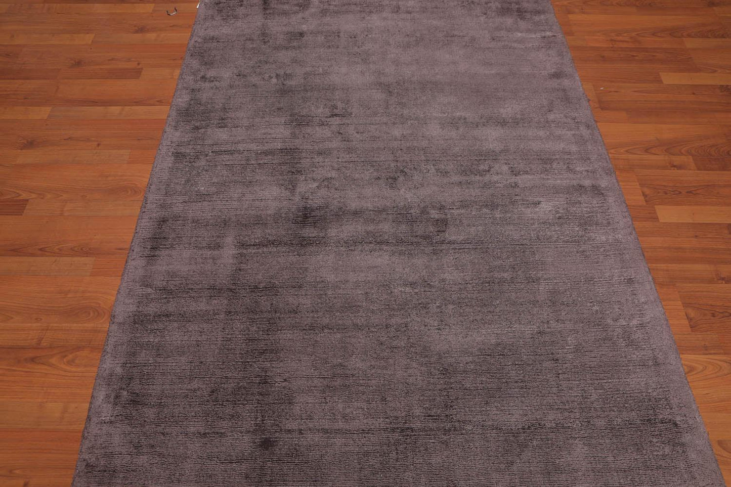 4'6x6'10" Handmade Viscose  Loop N Cut Textured Pile Oriental Area Rug Brown Color-2