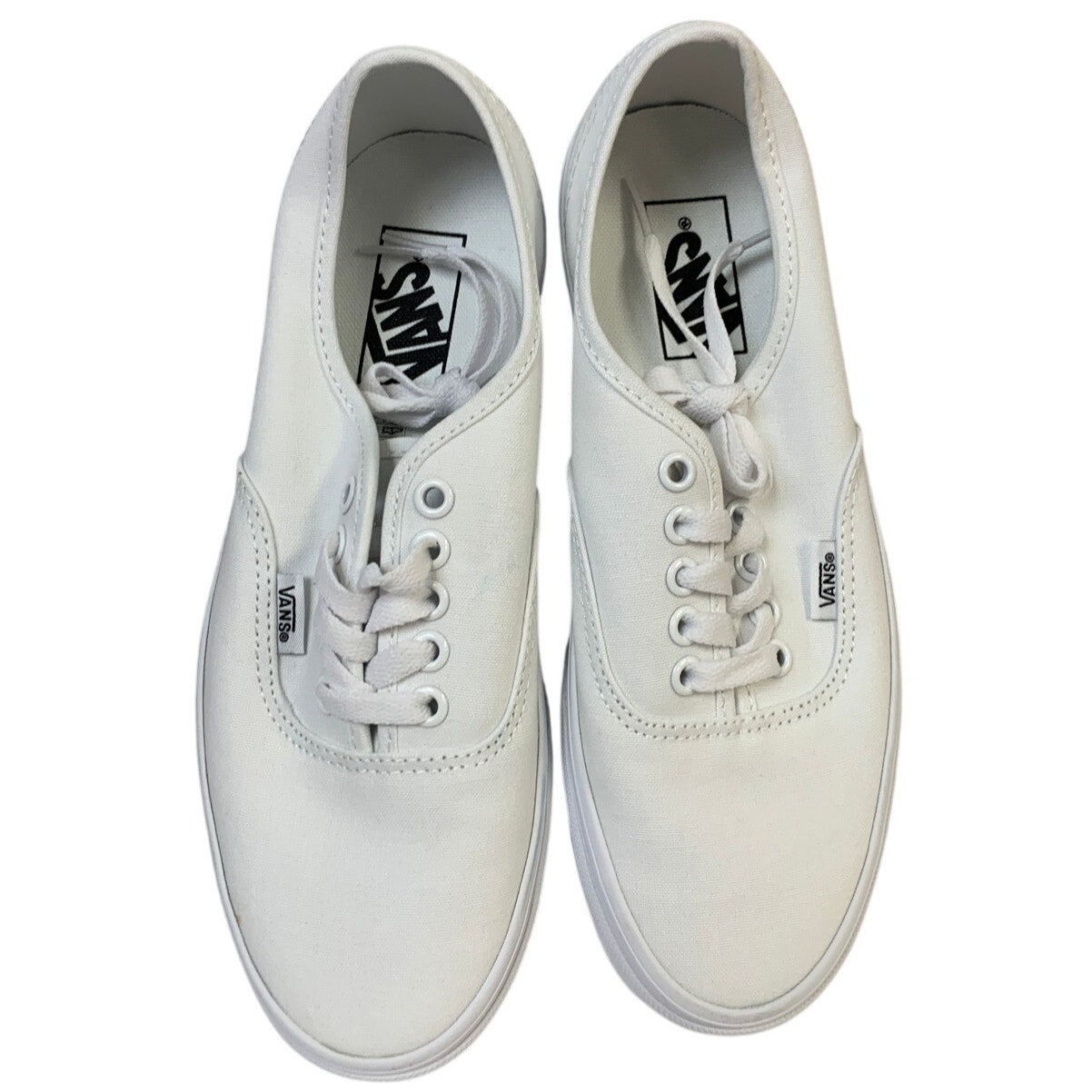 Vans Womens Size 8 True White Sneaker Lace Up Round Toe Low Top Shoes