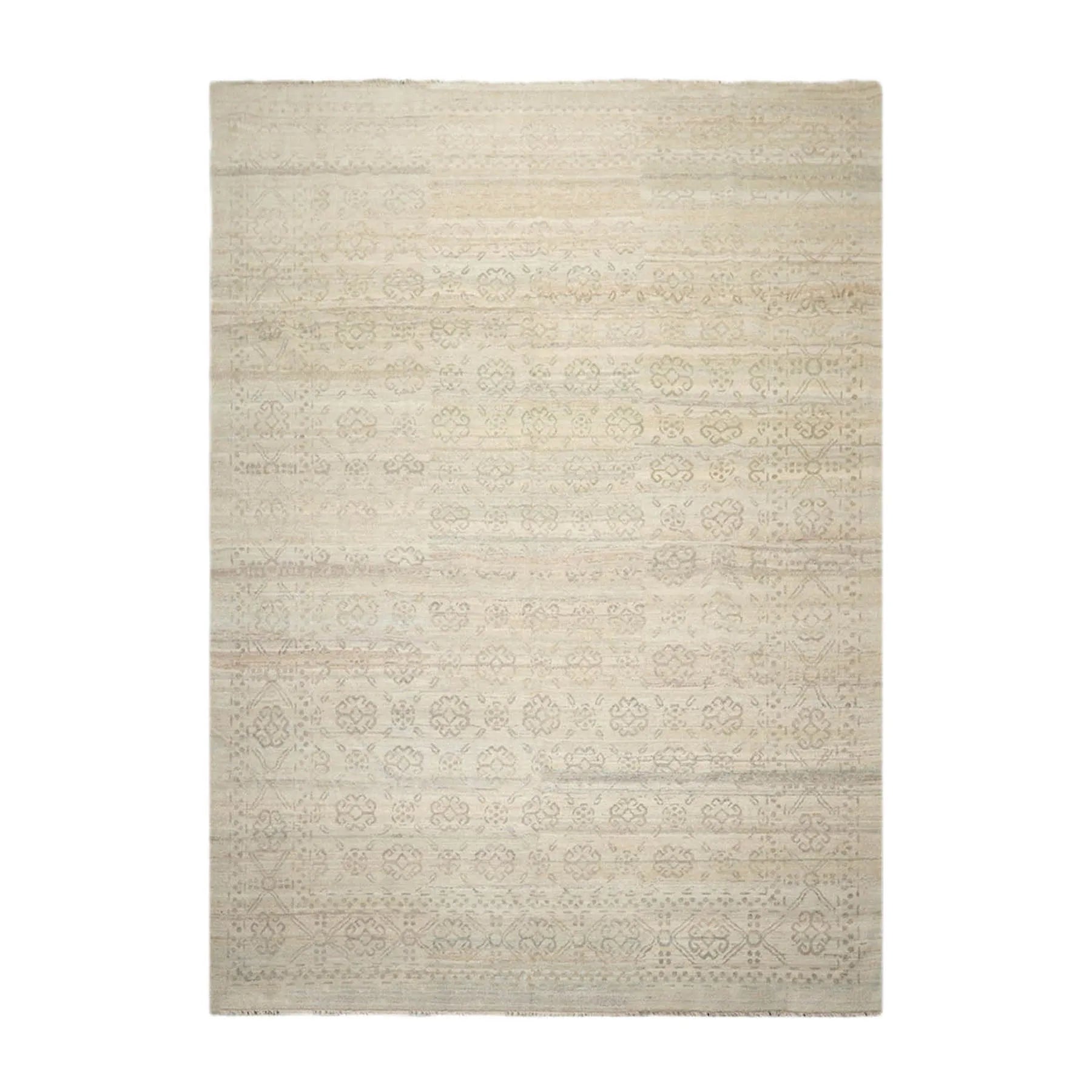 10' x14' Hand Knotted Wool Turkish Oushak Area Rug Transitional Grayish Beige-1