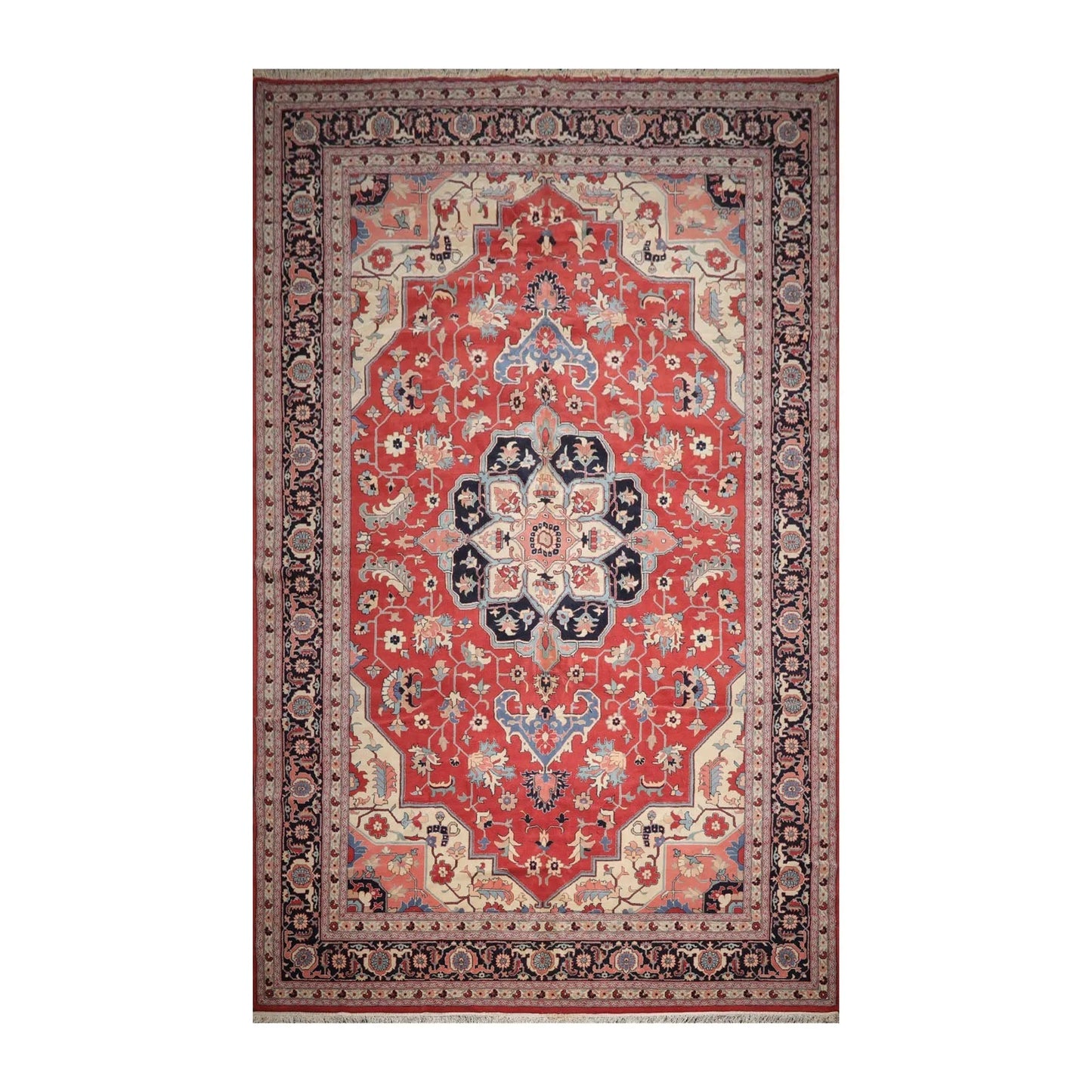 12' x 18'1" Palace Hand Knotted Wool Rare Romanian Herizz Area Rug Terracotta-1