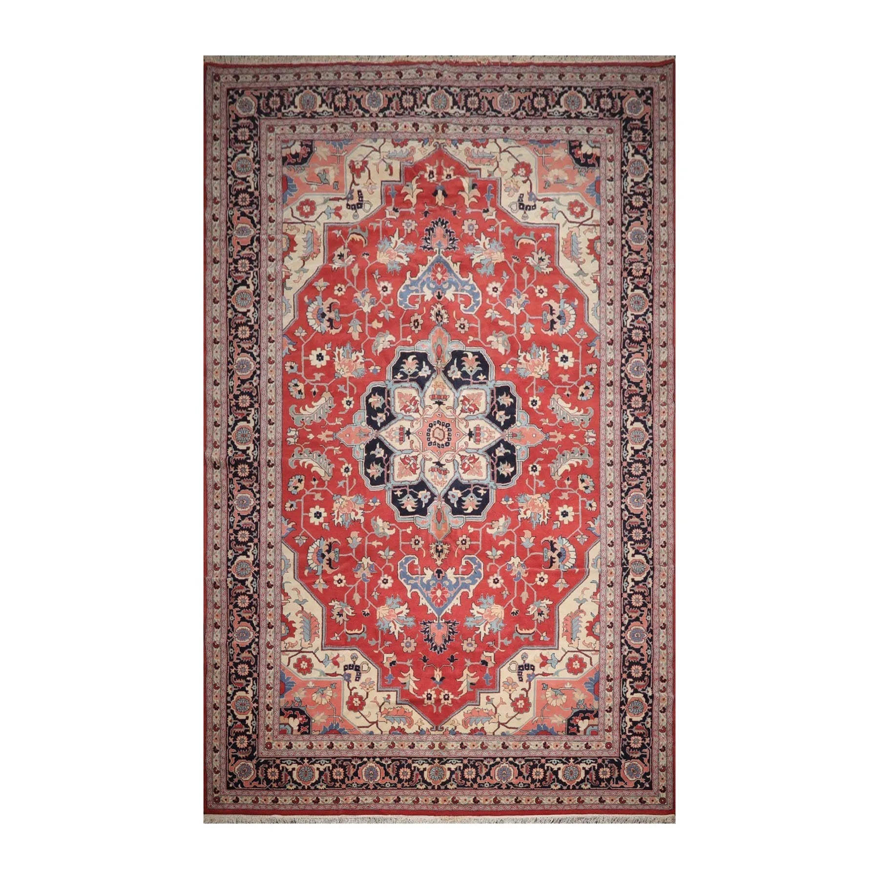12' x 18'1" Palace Hand Knotted Wool Rare Romanian Herizz Area Rug Terracotta-1