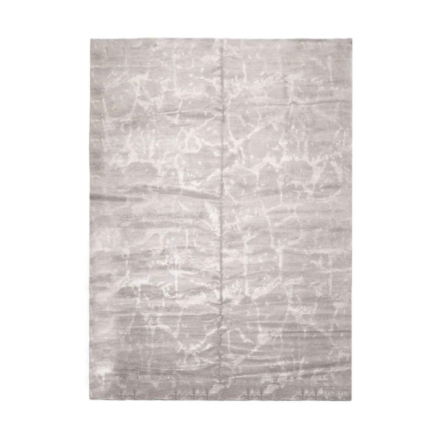 9’11" x 13’8" Hand Knotted Wool & Silk Modern Tibetan Oriental Area Rug Taupe-1
