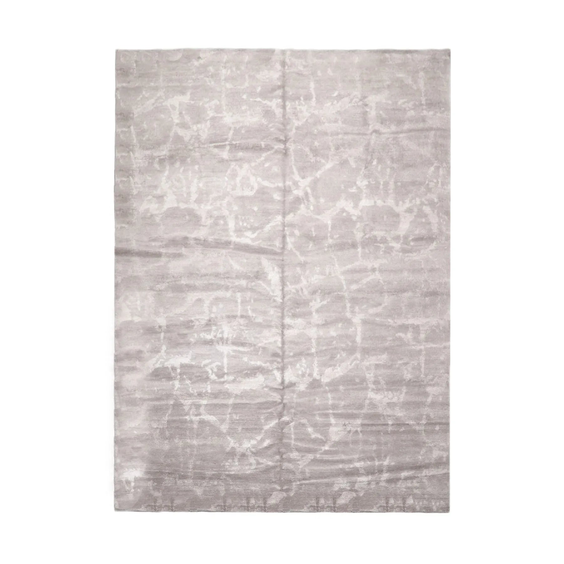9’11" x 13’8" Hand Knotted Wool & Silk Modern Tibetan Oriental Area Rug Taupe-1