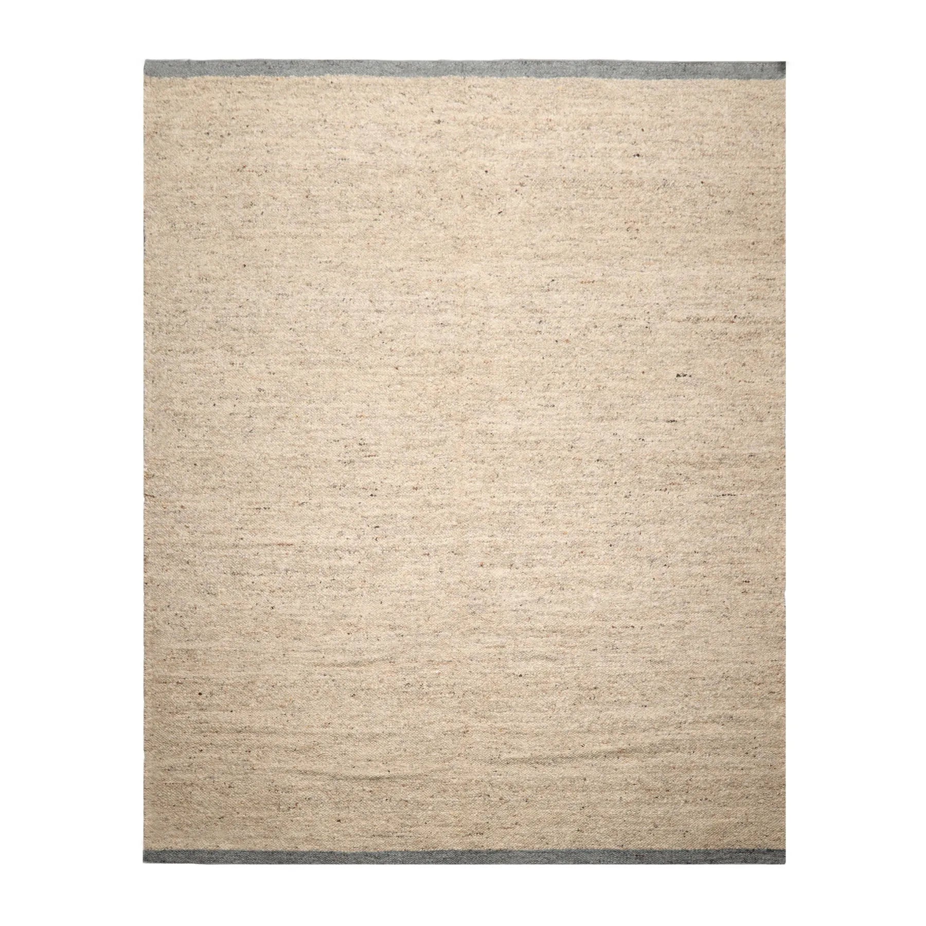 LoomBloom 9x12 Beige Hand Woven Contemporary Geometric Flatweave Wool Oriental Area Rug-1