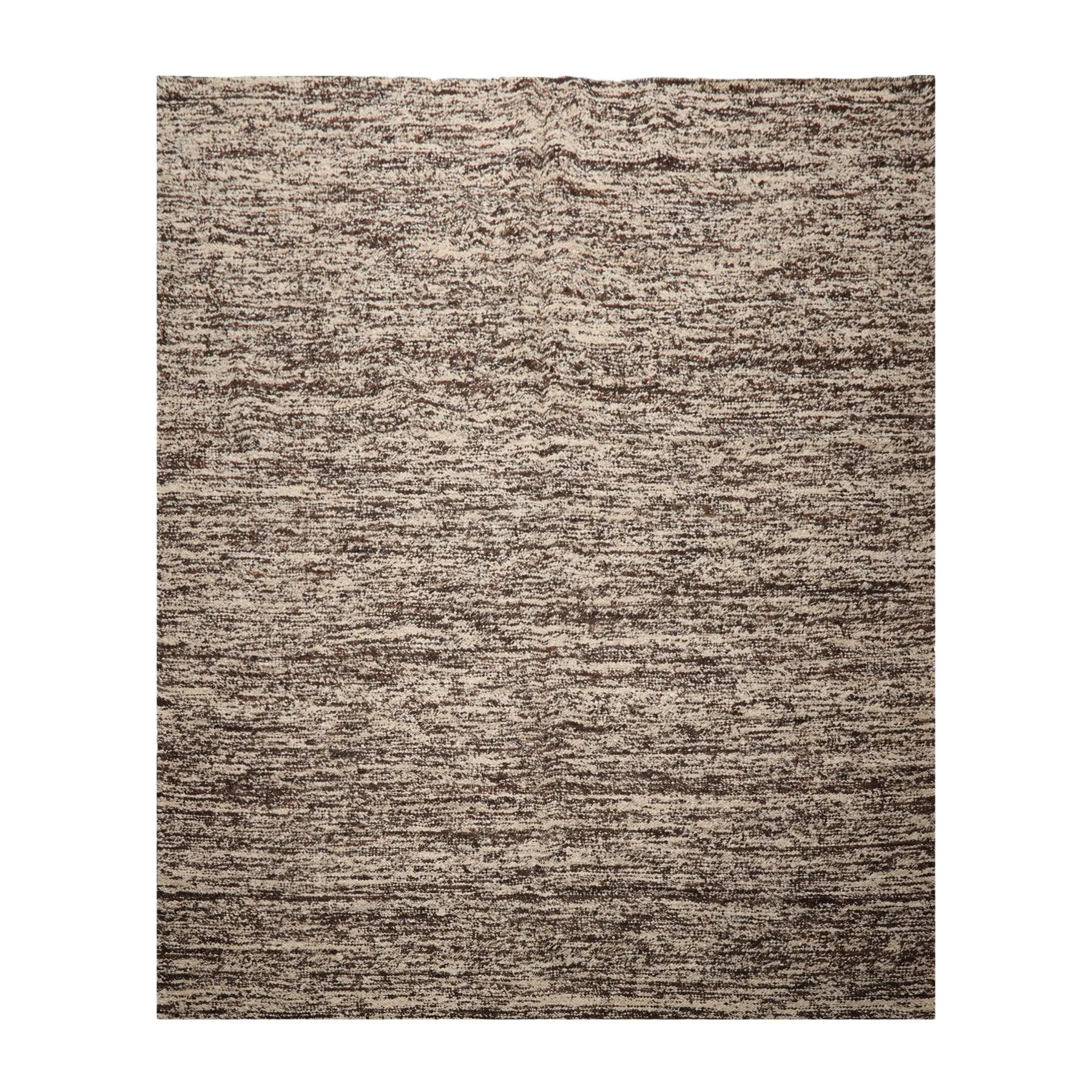LoomBloom 9x12 Beige Hand Woven Contemporary Geometric Flatweave Wool Oriental Area Rug-1