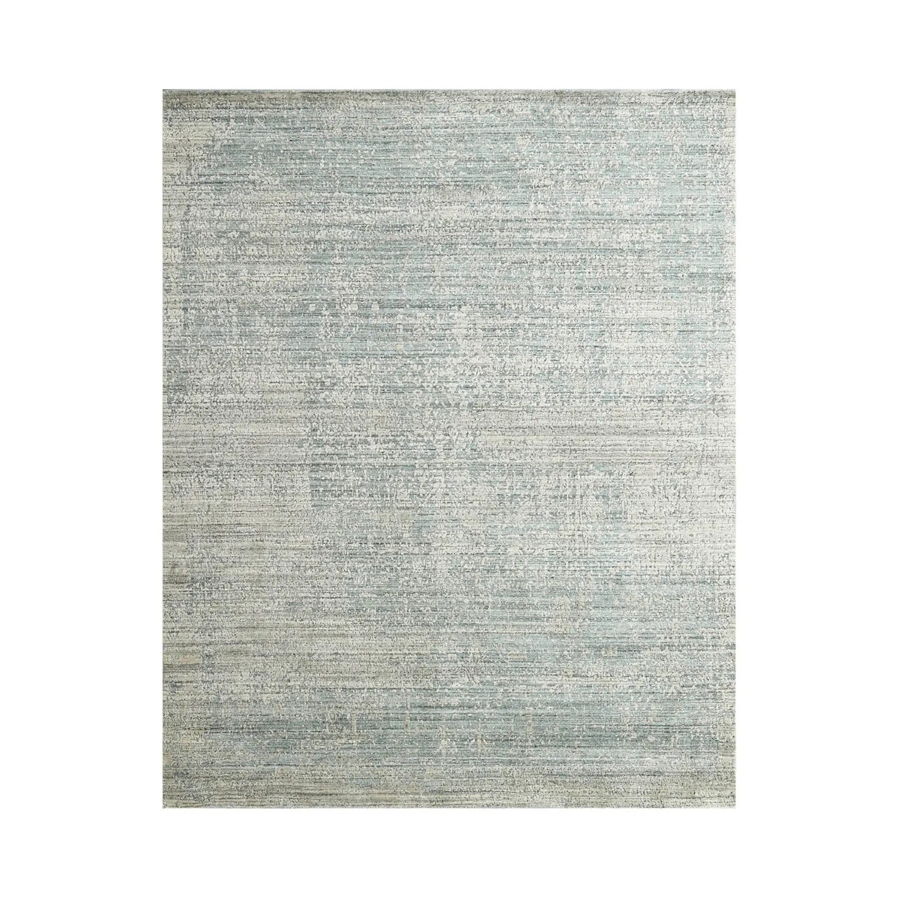8x10 Celadon,Beige Hand Knotted Hand Made 100% Wool Modern & Contemporary Oriental Area Rug-1