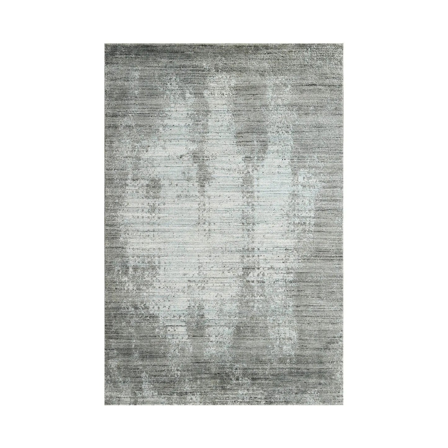 5x7 Gray, Silver Hand Knotted 100% Wool Modern & Contemporary Oriental Area Rug-1