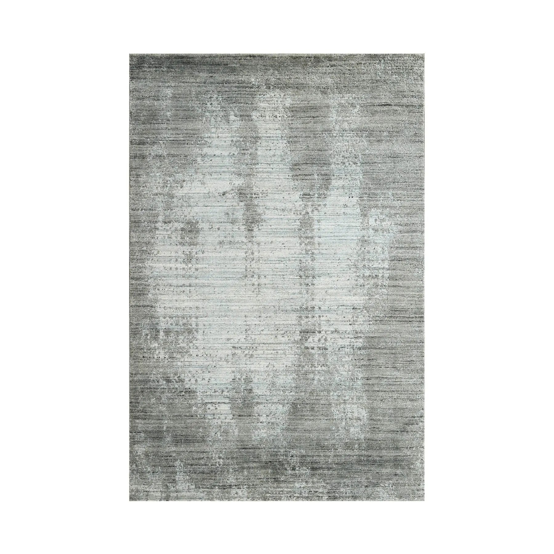 5x7 Gray, Silver Hand Knotted 100% Wool Modern & Contemporary Oriental Area Rug-1