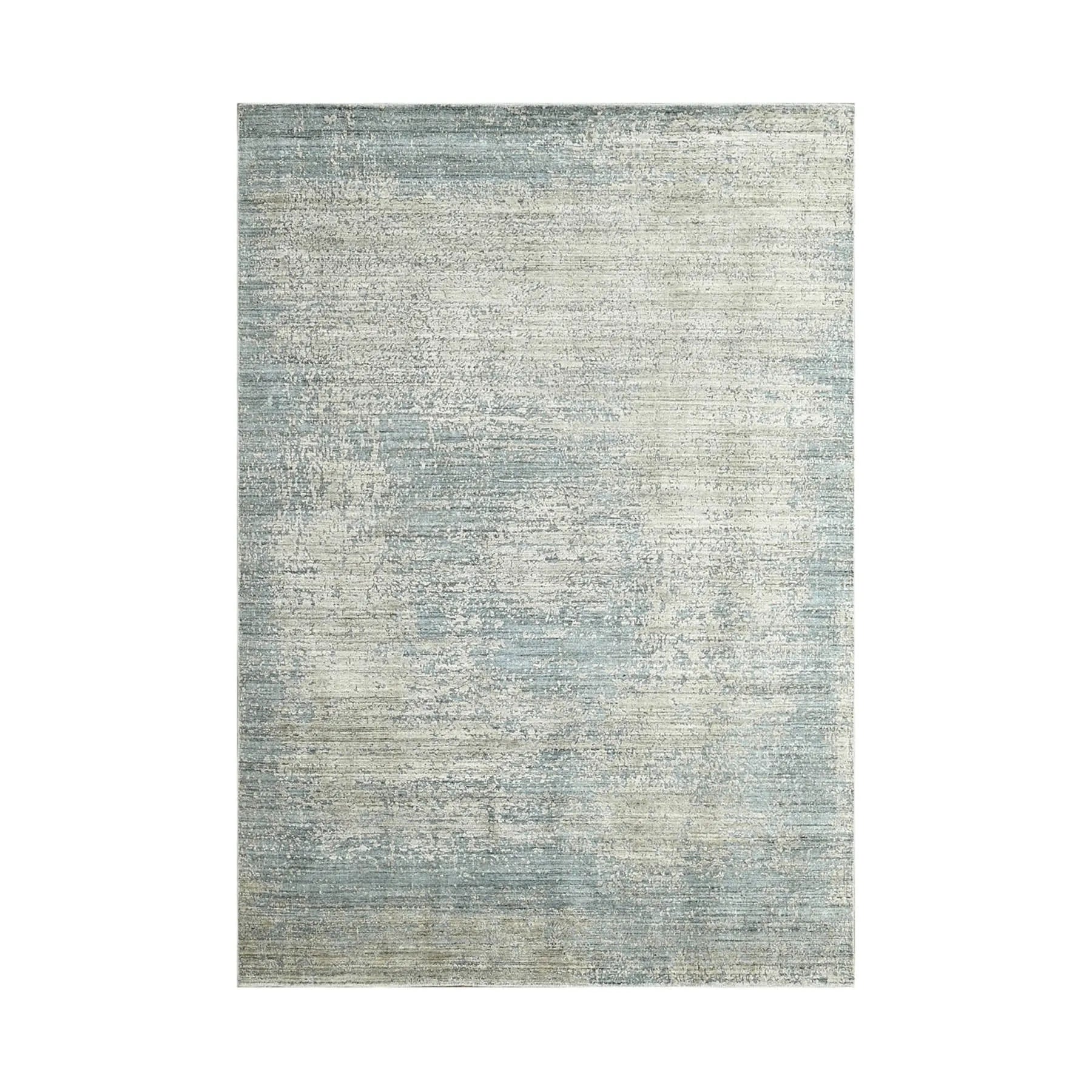 6x9 Gray, Beige Hand Knotted Hand Made 100% Wool Modern & Contemporary Oriental Area Rug-1