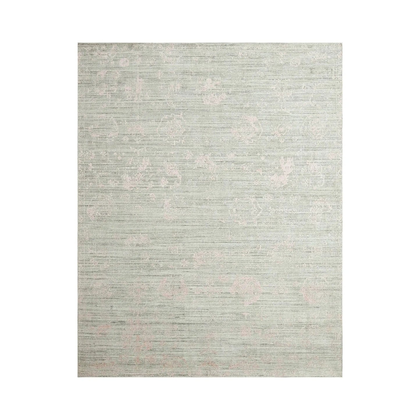 8x10 Beige, Gray Hand Knotted 100% Wool Modern & Contemporary Oriental Area Rug-1