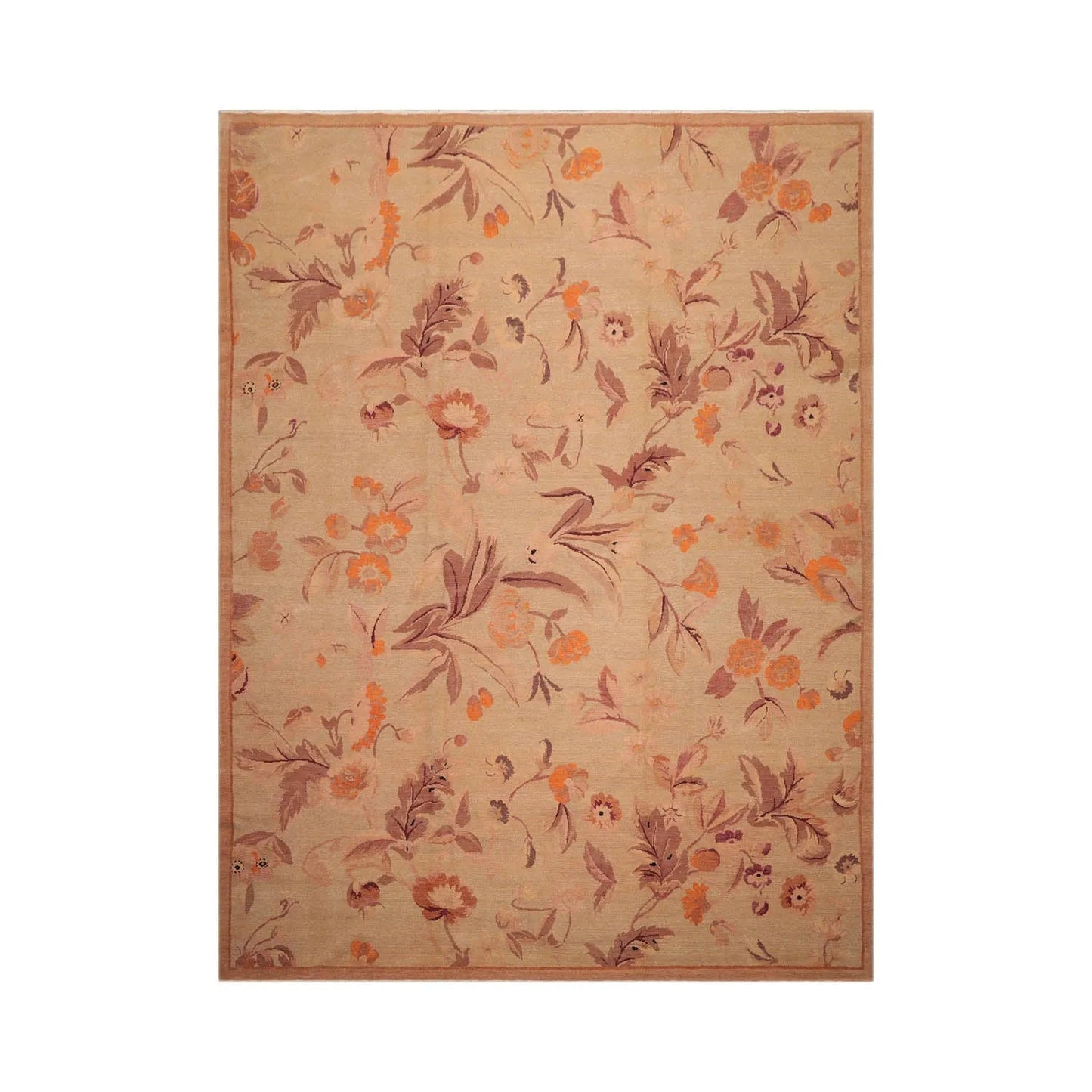 9x12 Tan,Taupe Hand Knotted Tibetan 100% Wool Michaelian & Kohlberg Traditional Oriental Area Rug-1