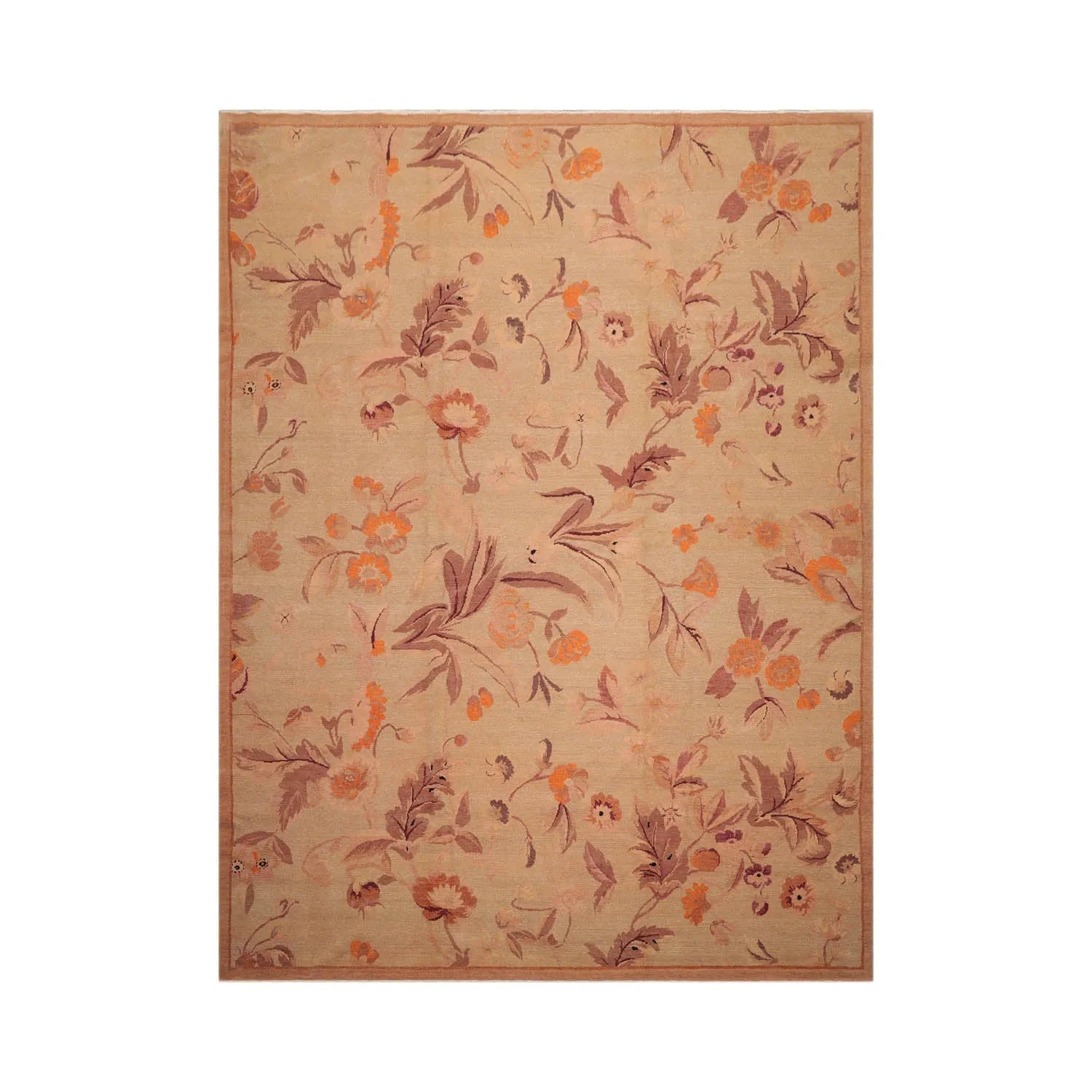 9x12 Tan,Taupe Hand Knotted Tibetan 100% Wool Michaelian & Kohlberg Traditional Oriental Area Rug-1