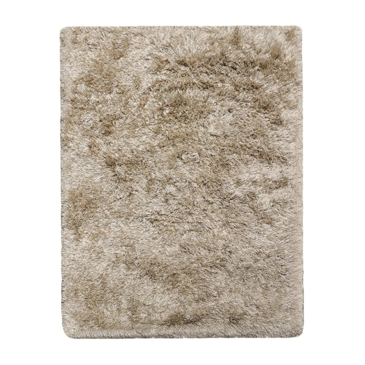 4x6 Moss Hand Made Shag Wool & Polypropylene Modern & Contemporary Oriental Area Rug-1