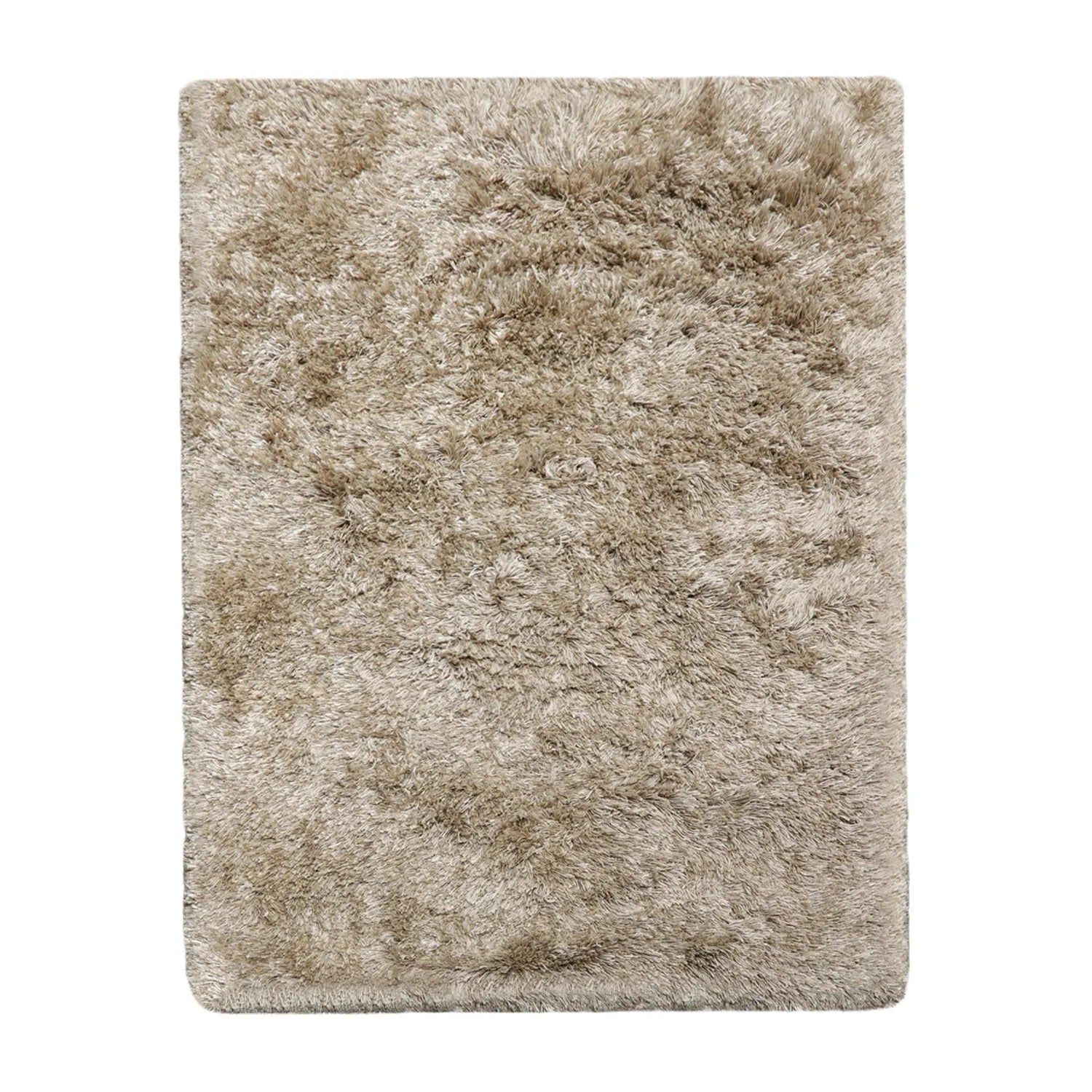 4x6 Moss Hand Made Shag Wool & Polypropylene Modern & Contemporary Oriental Area Rug-1