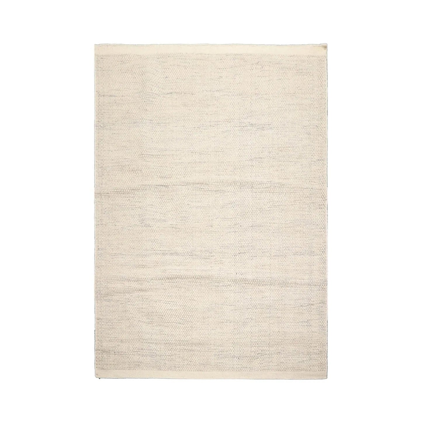 LoomBloom 5x8ft Ivory Handcrafted Designer Kilim Wool Oriental Area Rug-1