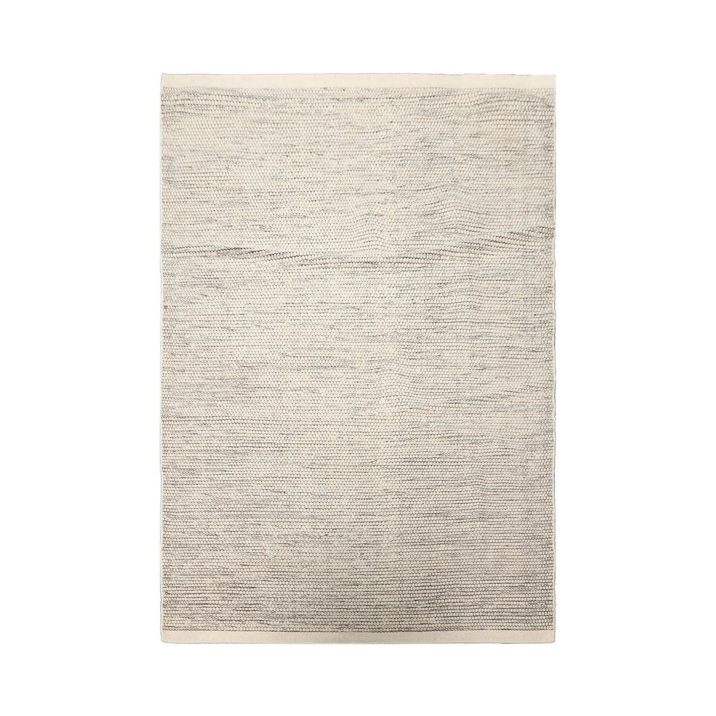 LoomBloom 5x8ft Ivory Handcrafted Designer Kilim Wool Oriental Area Rug-1