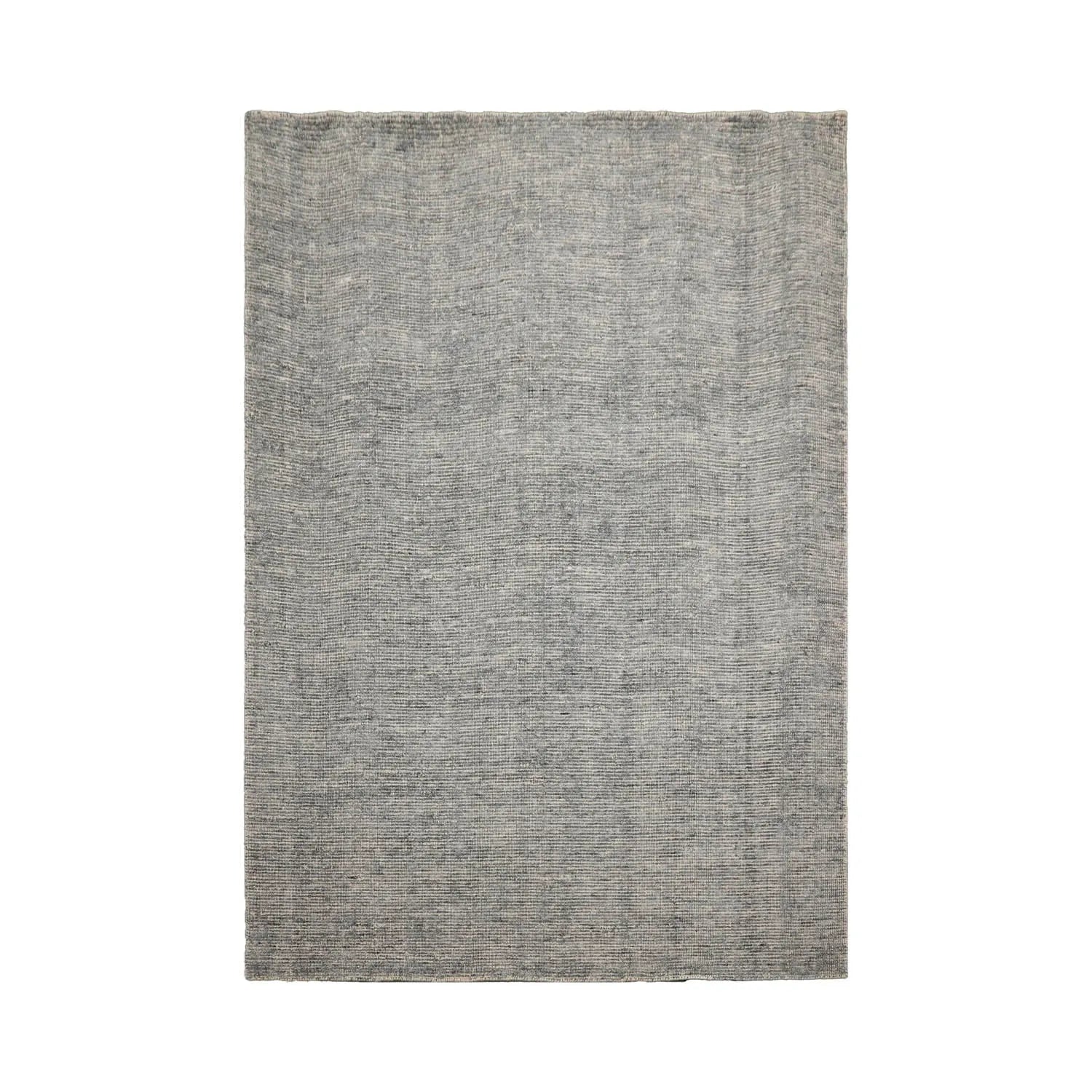 LoomBloom Beige Modern Ribbed Hand Knotted Wool Oriental Area Rug in 5x8-1