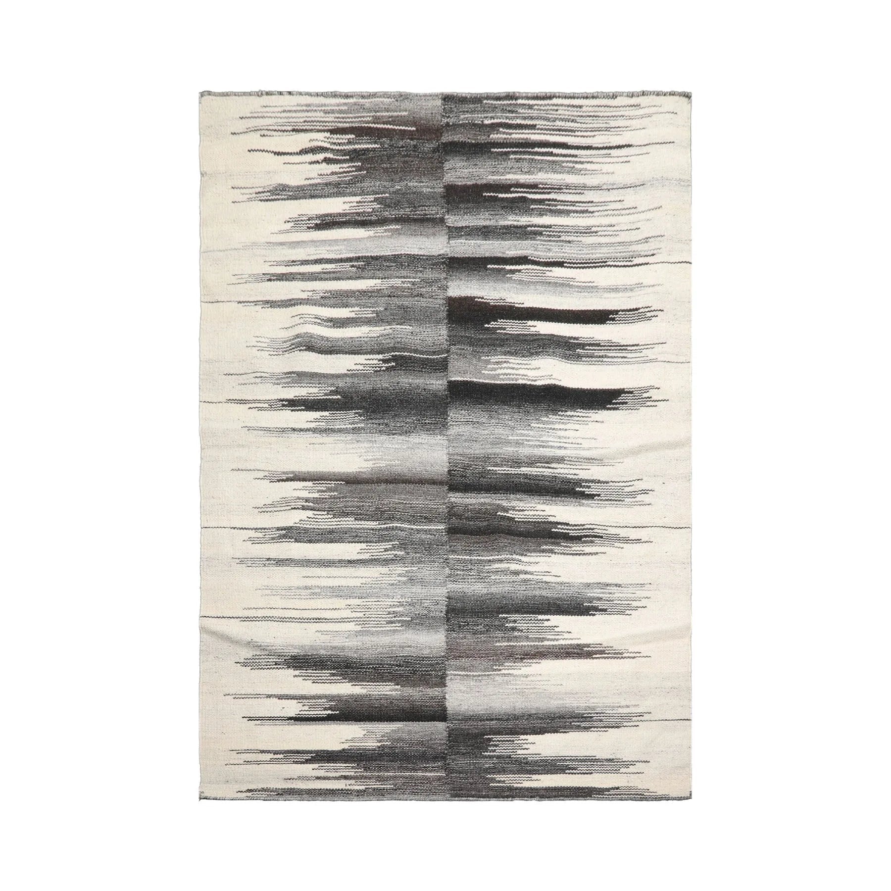 LoomBloom Hand Woven 5x8 Contemporary Ivory Area Rug-1