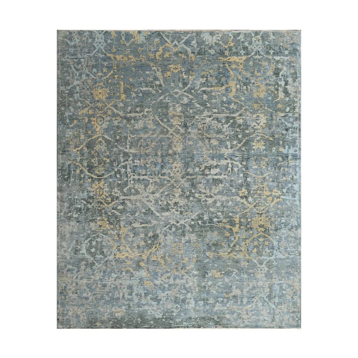 8x10 LoomBloom Gray Hand Knotted Wool Turkish Oushak Transitional Oriental Area Rug-1