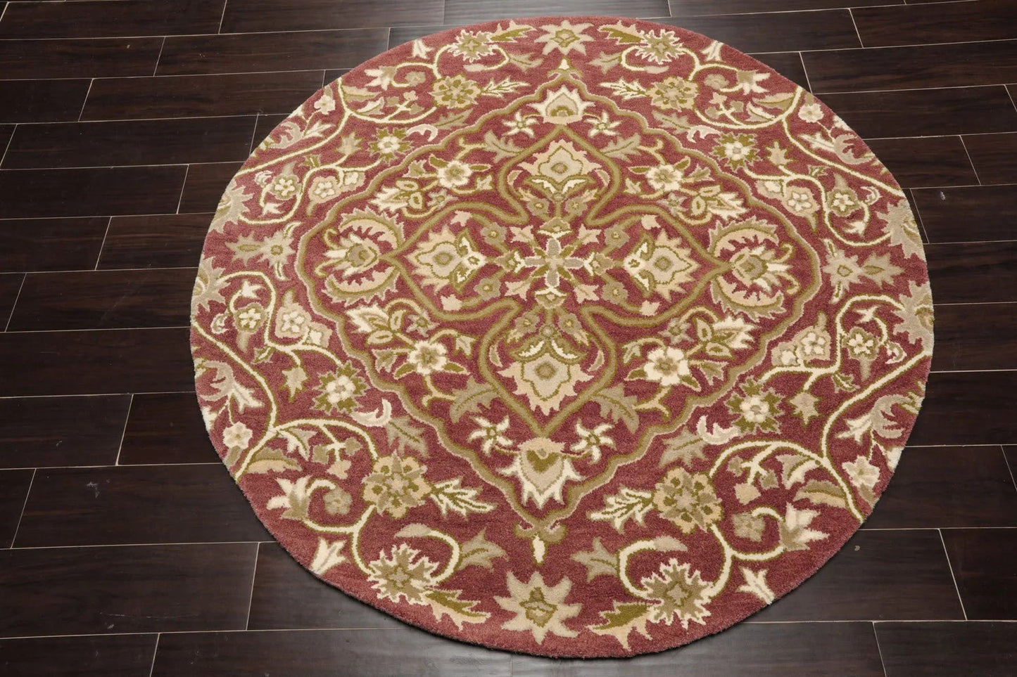 LoomBloom Multi Size Pomegranate Hand Tufted Transitional Floral 100% Wool Oriental Area Rug-2