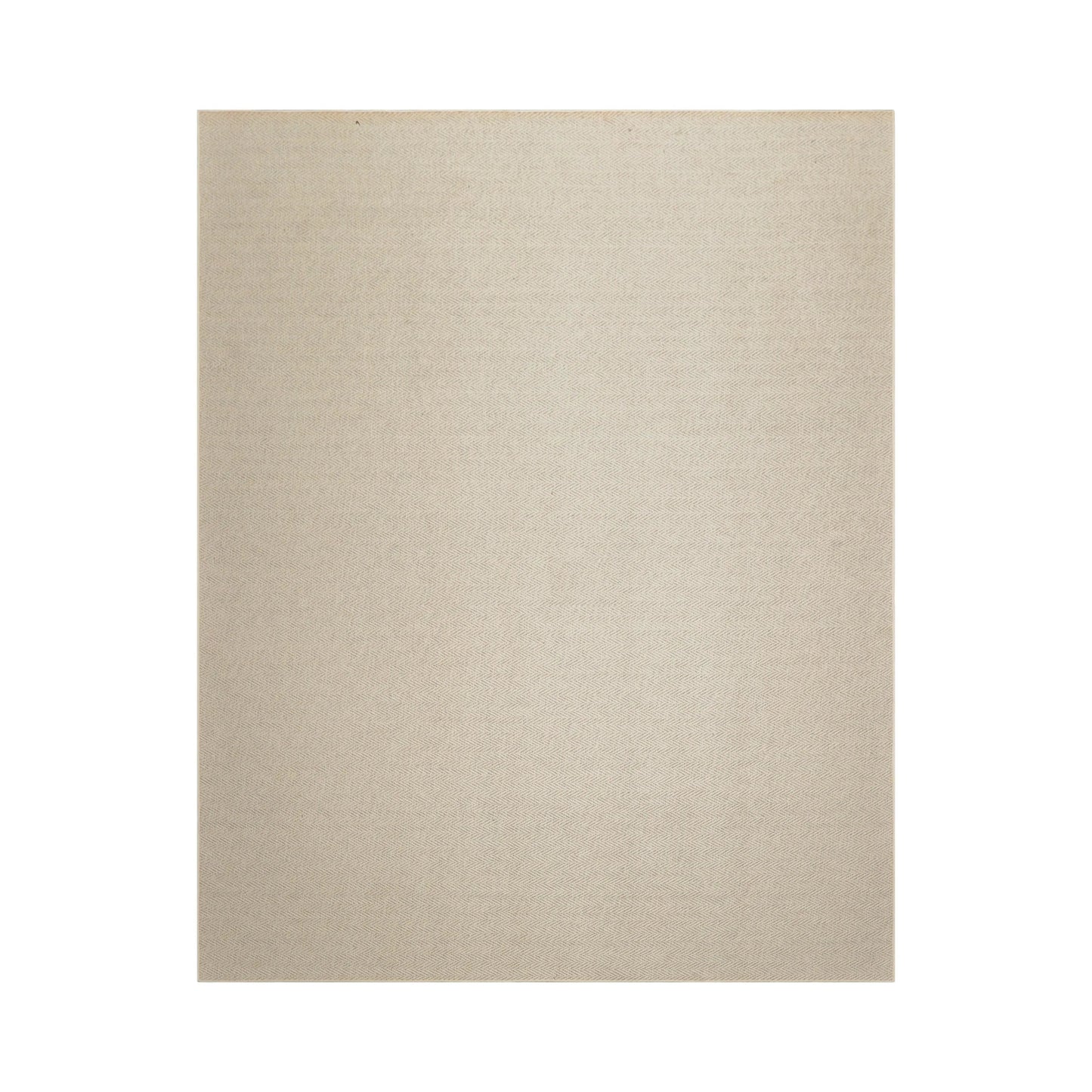 LoomBloom Multi Sizes Beige Hand Woven Contemporary Herringbone New Zealand Wool Oriental Area Rug-3