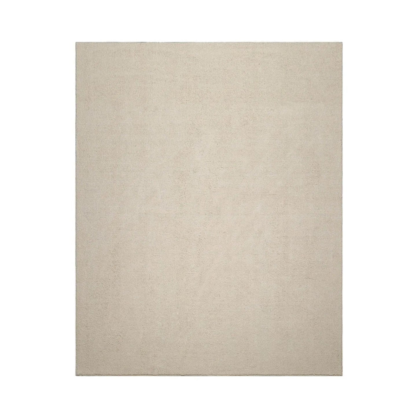 LoomBloom Multi Sizes Ivory Hand Woven Contemporary Textured New Zealand Wool Oriental Area Rug-3