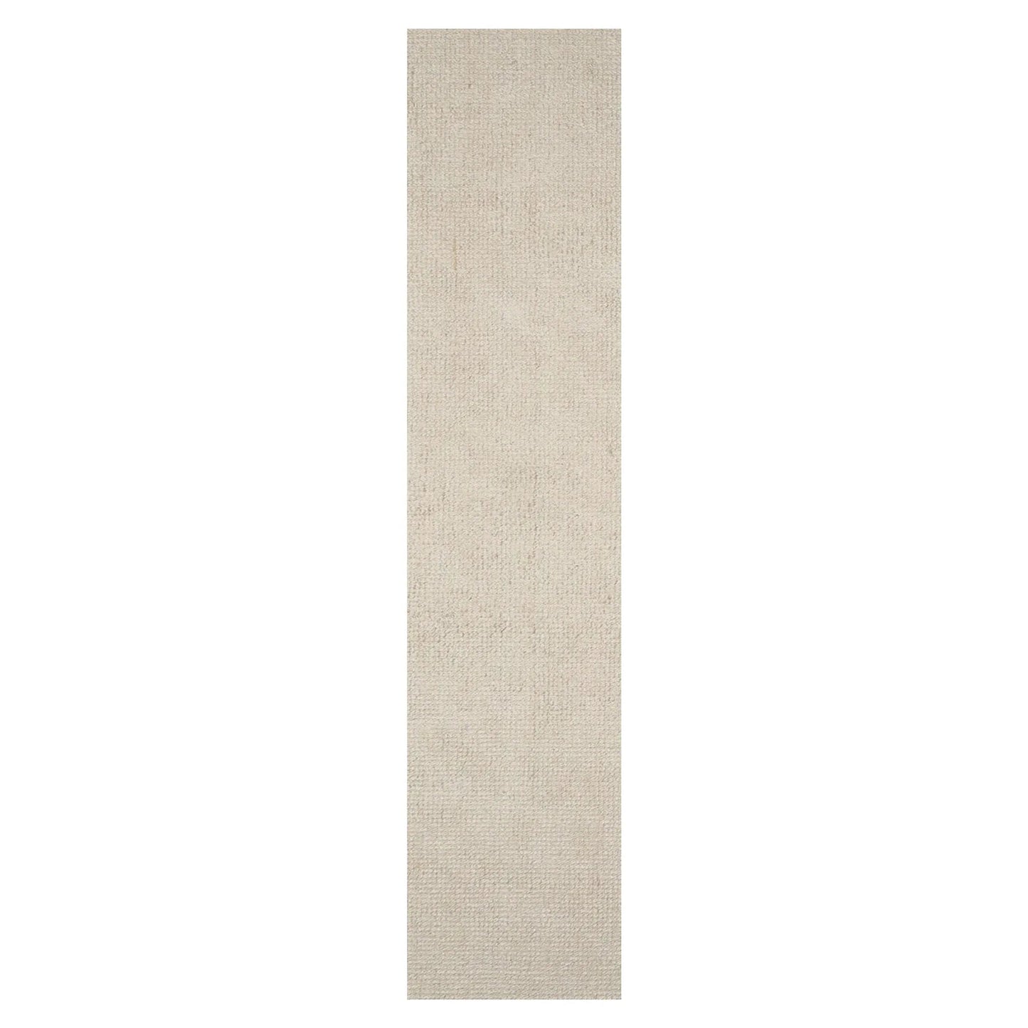 LoomBloom Multi Sizes Ivory Hand Woven Contemporary Textured New Zealand Wool Oriental Area Rug-2